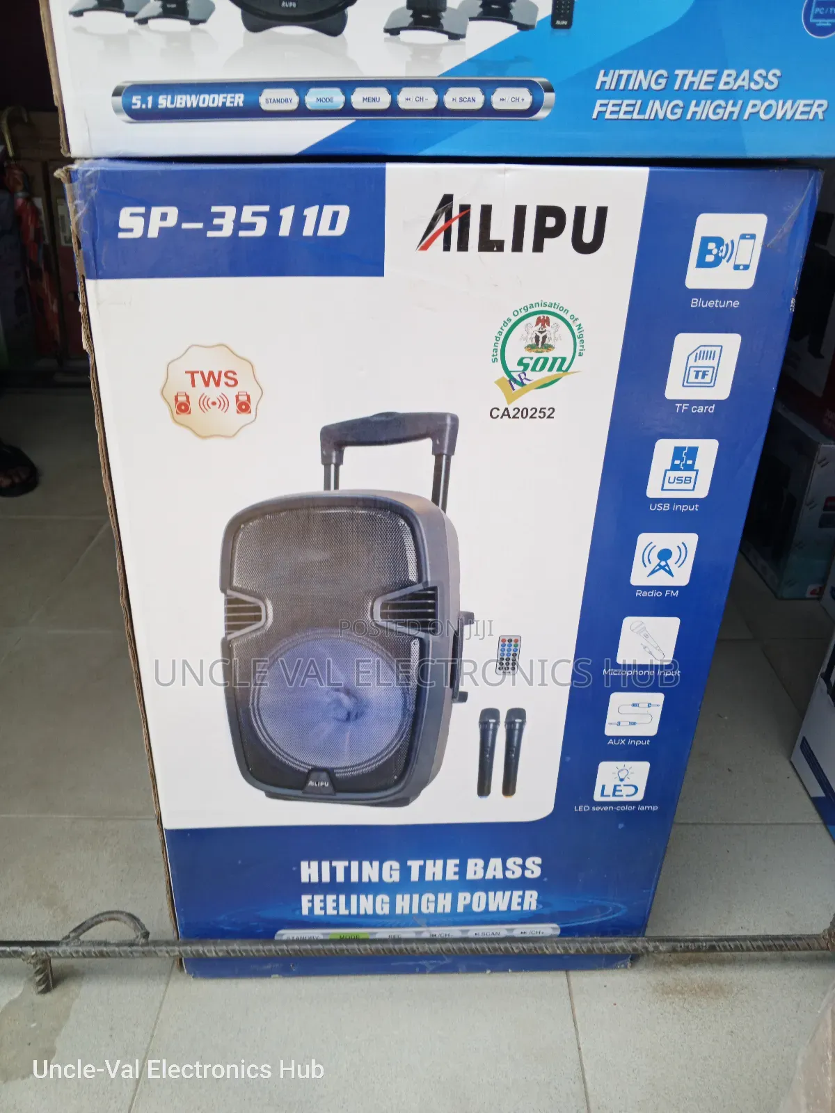 Ailupu 15" Pa Speaker With Dual Microphones