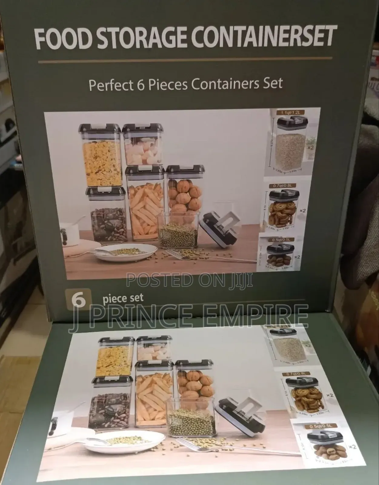6 Pieces Food Storage Container With Lid - , Food