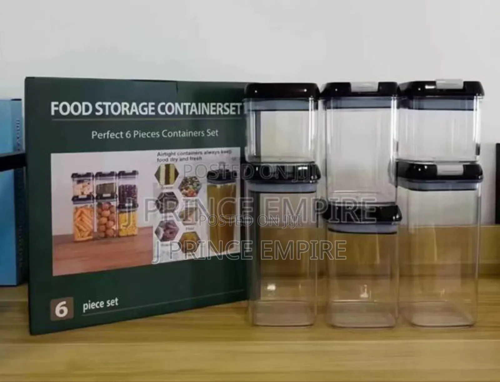 6 Pieces Food Storage Container With Lid - , Food