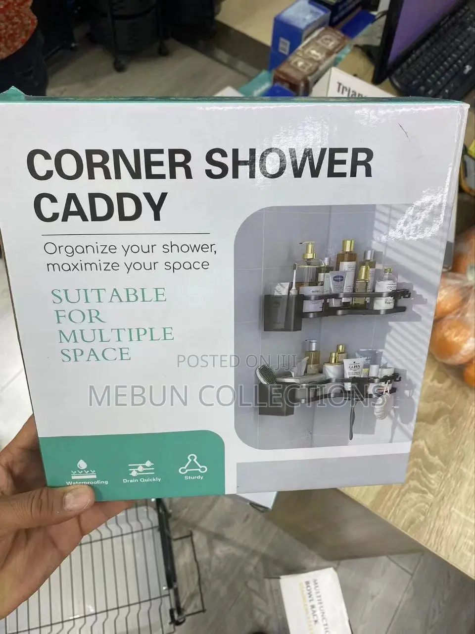 2in1 Corner Candy Bathroom Shelf