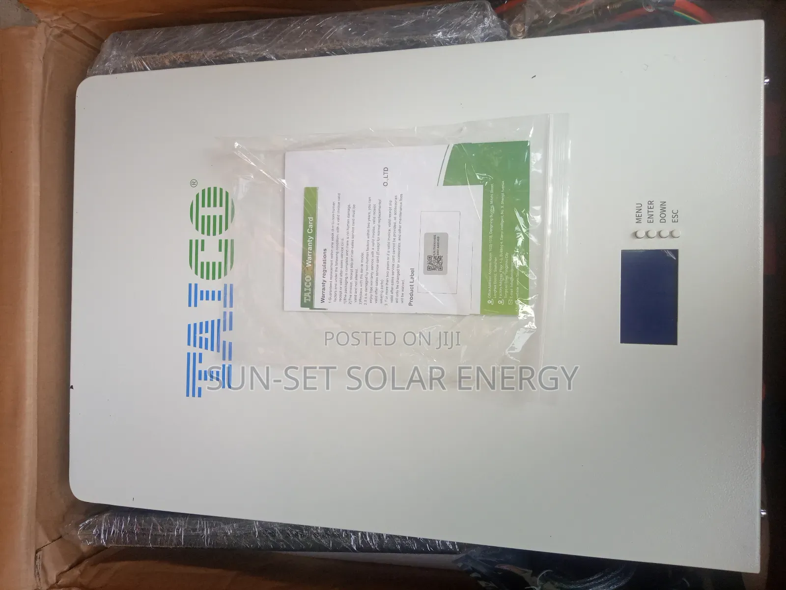 TAICO LITHIUM ION BATTERY 5kwh 200ah 24v With 5yrs Warranty.