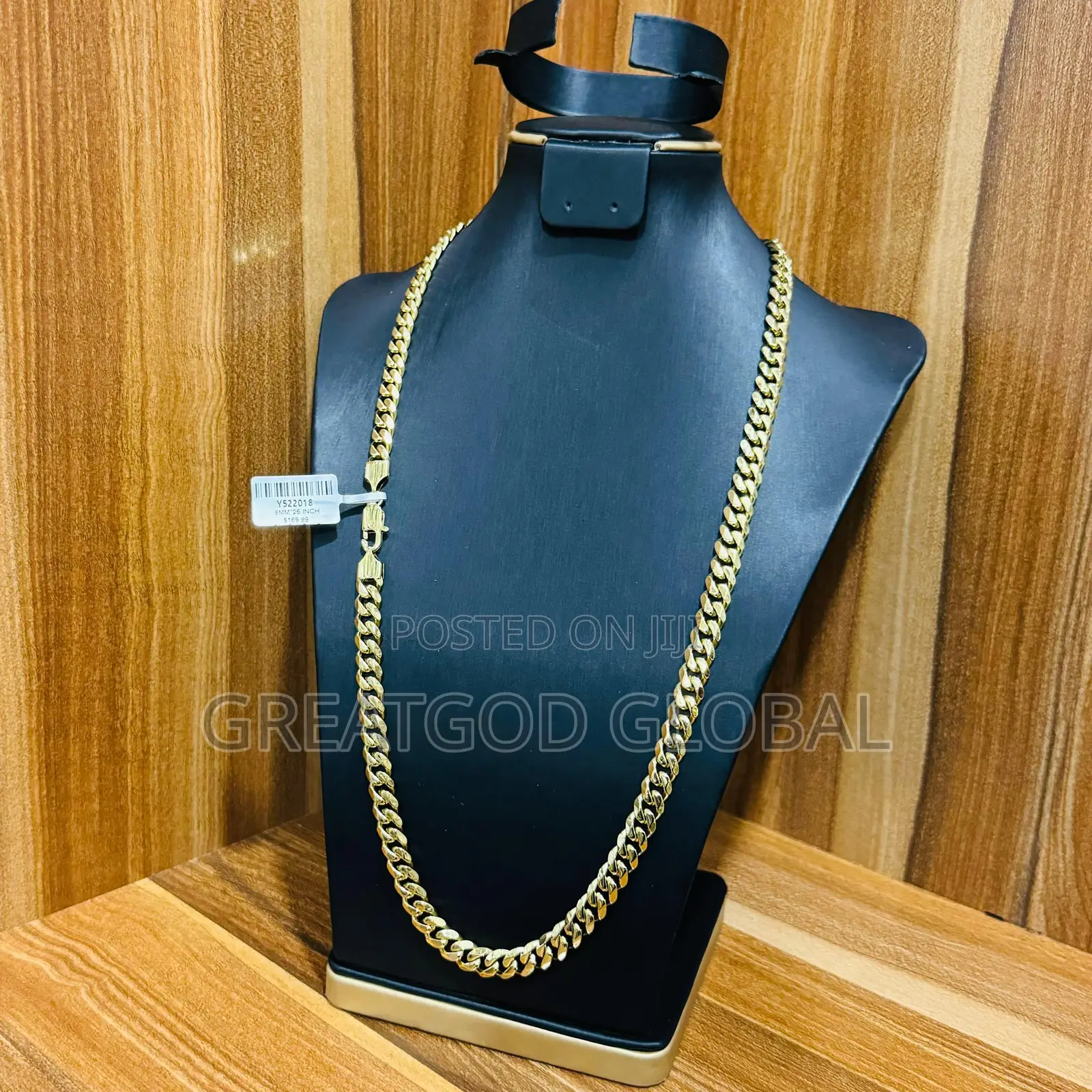 Gold Chain Necklace and Bangle