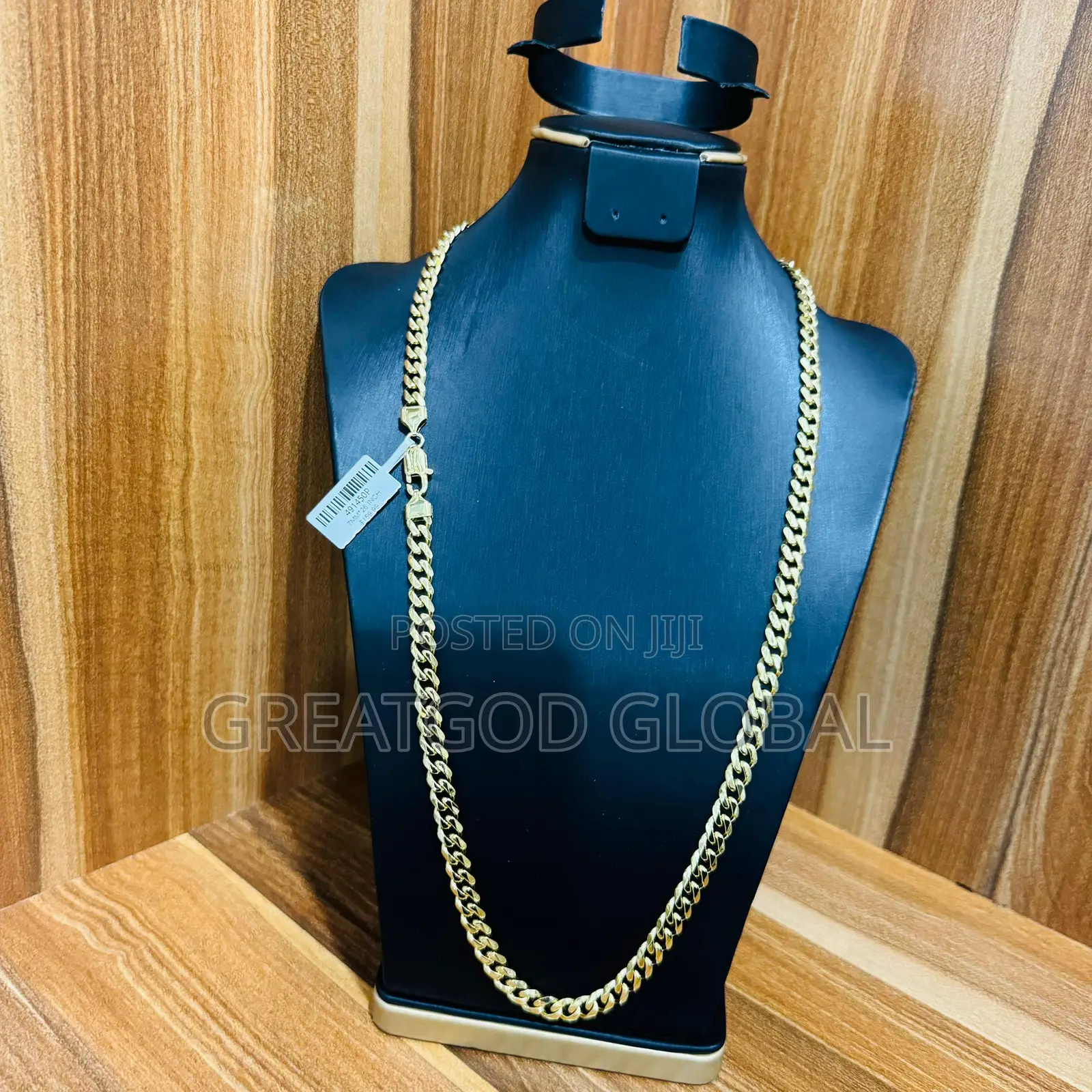 Gold Chain Necklace and Bangle