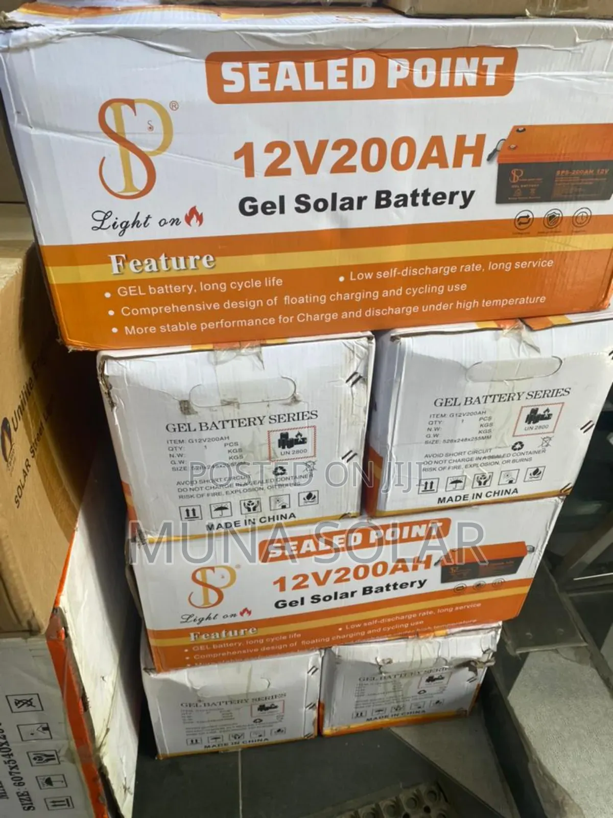 200ah 12v Sealed Point Dry Cell Battery