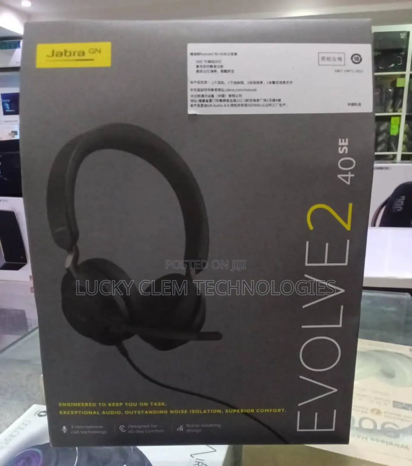 Jabra Evolve2 40 SE Stereo Corded Headset