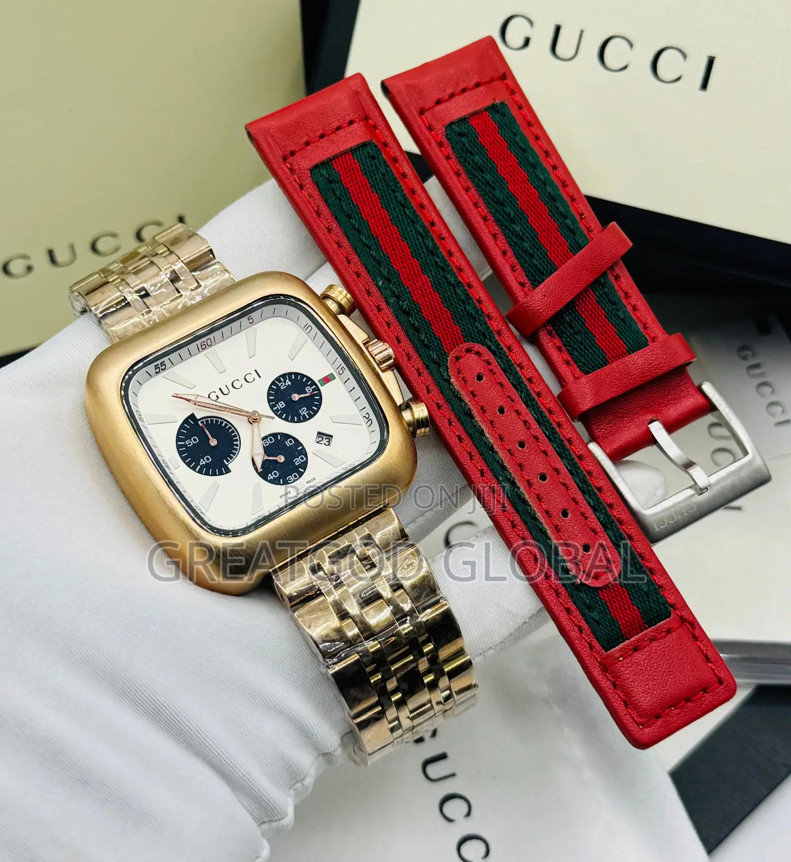 Gucci Active Chrono Wristwatch With Exctra Strap