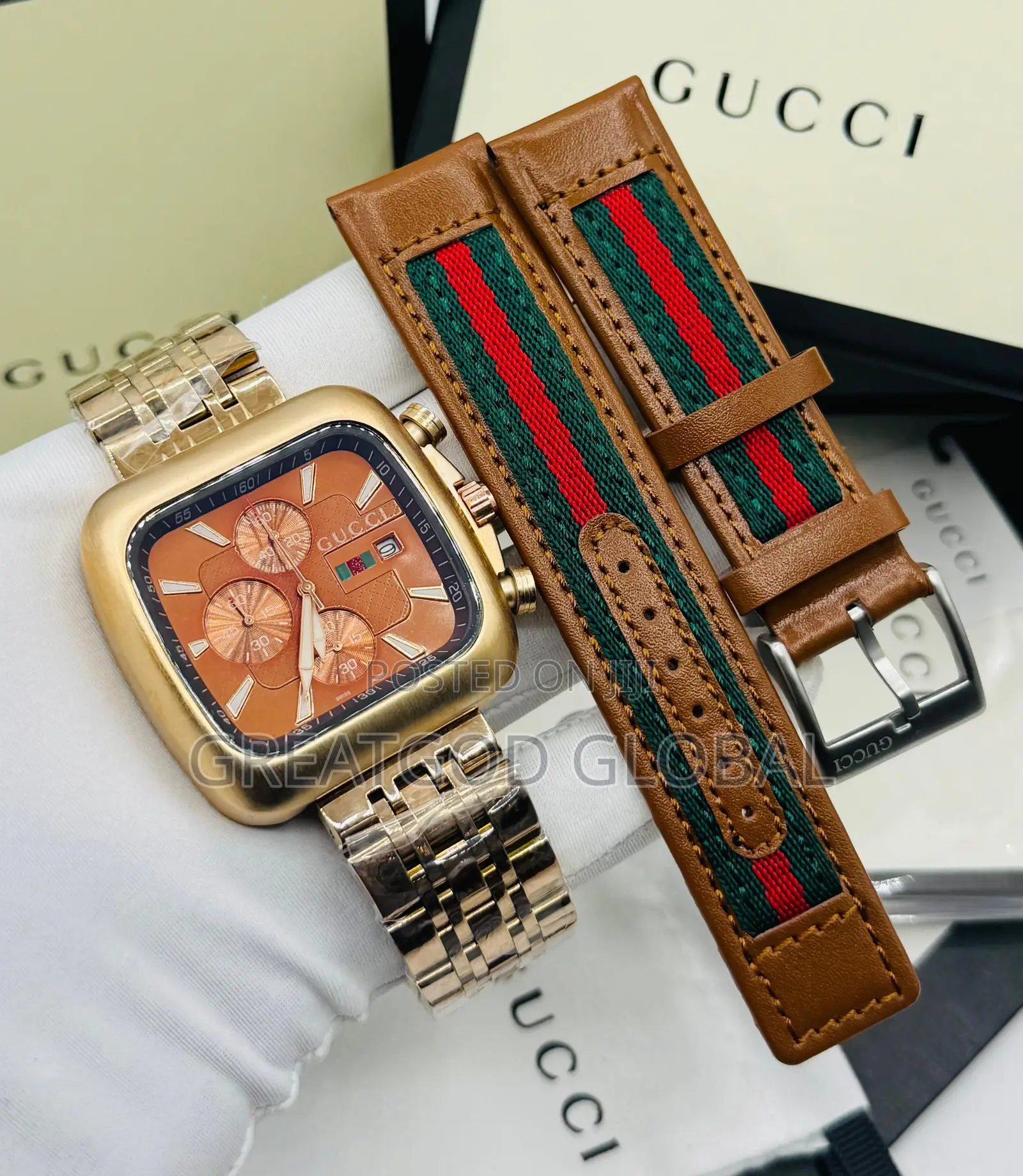 Gucci Active Chrono Wristwatch With Exctra Strap