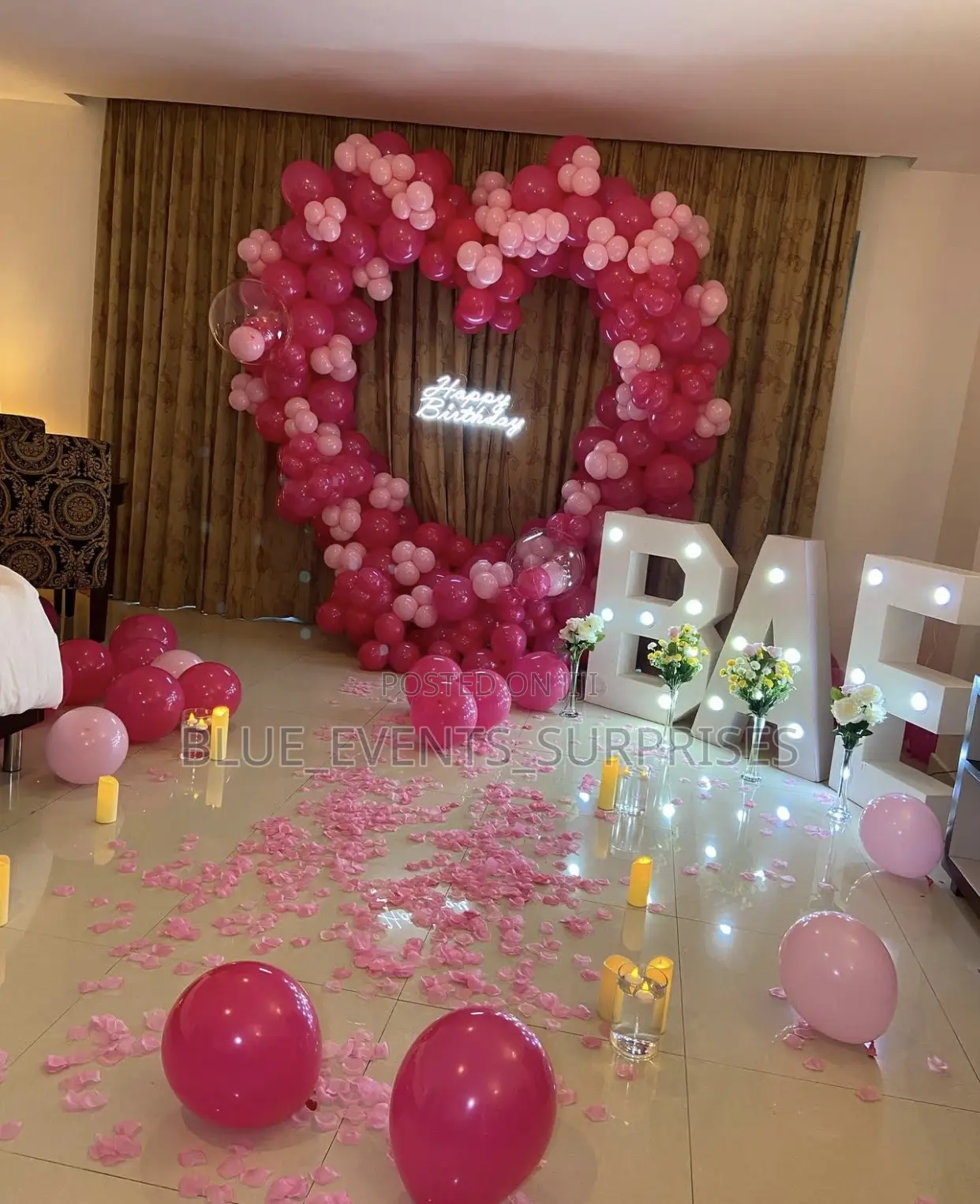 Surprise Birthday Decoration/ Ballon Garland