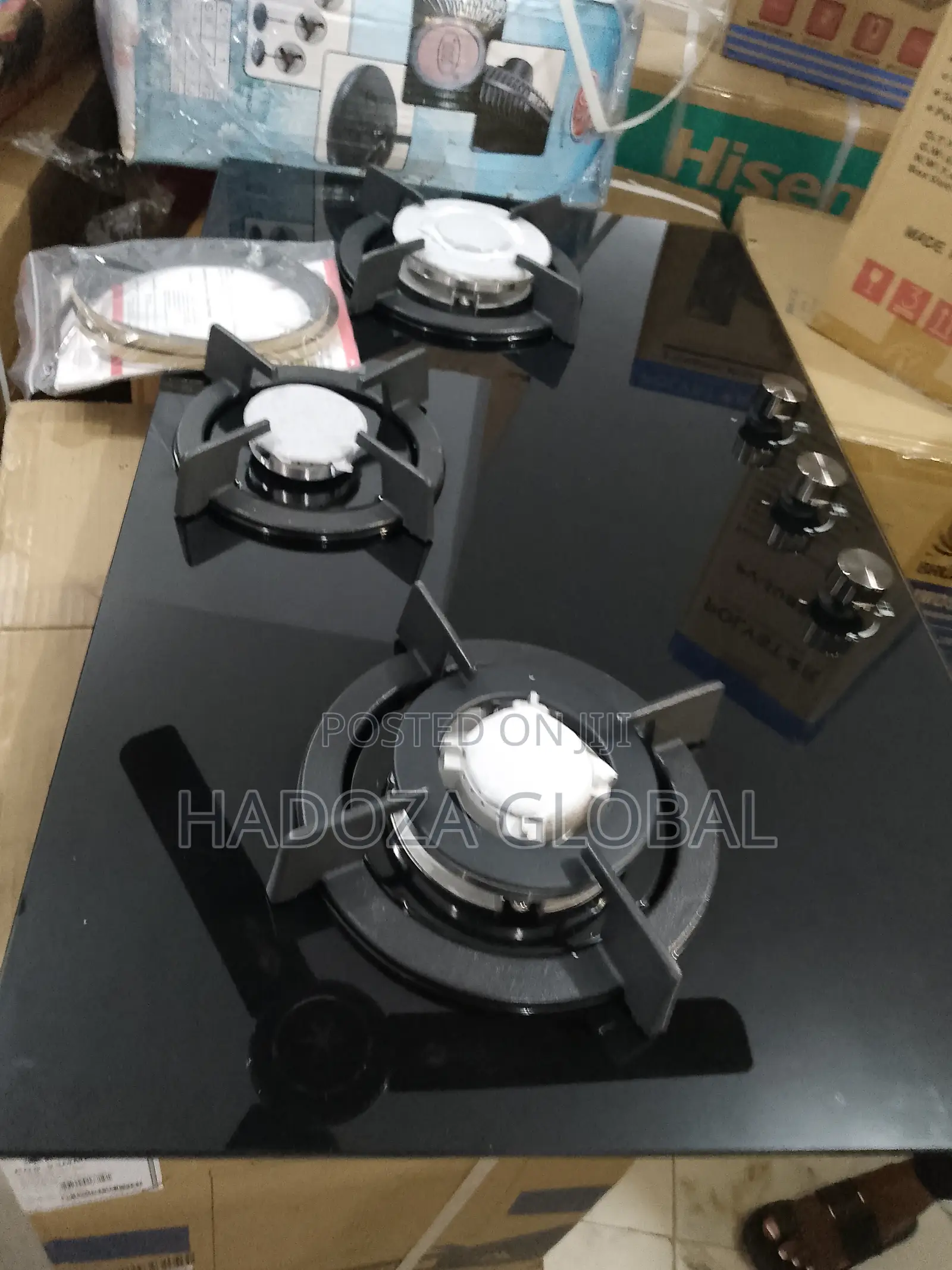 Egronomic Polystar 3burner Gas Hob