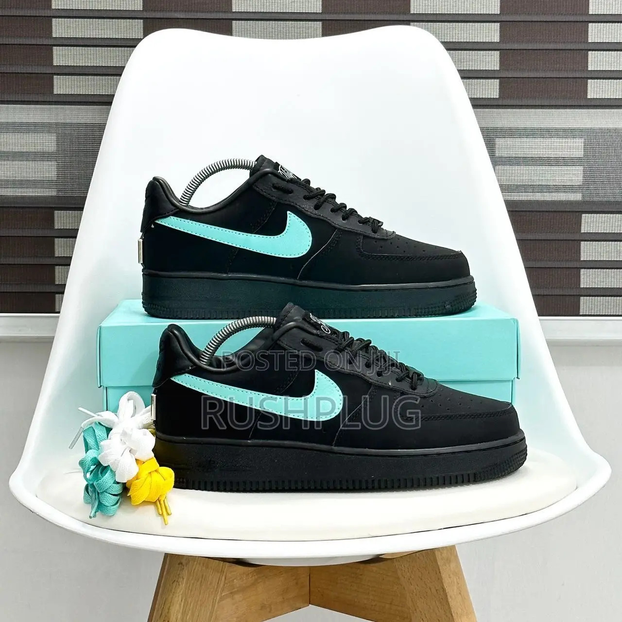 Monogrammed Tiffany Co. X Nike Air Force1 “1837” Sneakers