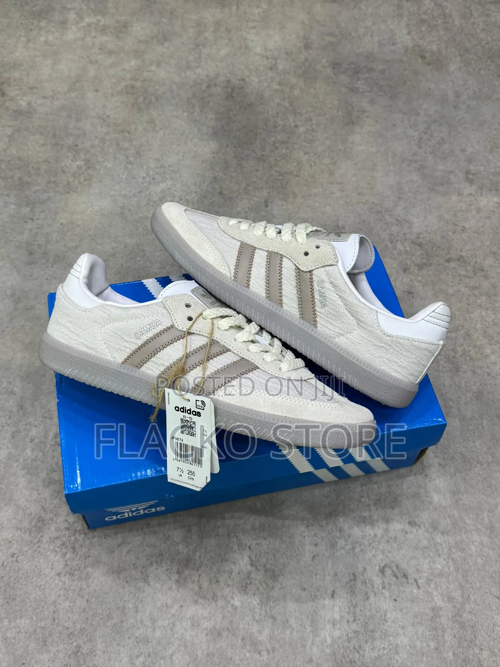 Original Adidas Samba Og Silver Brown Sneakers