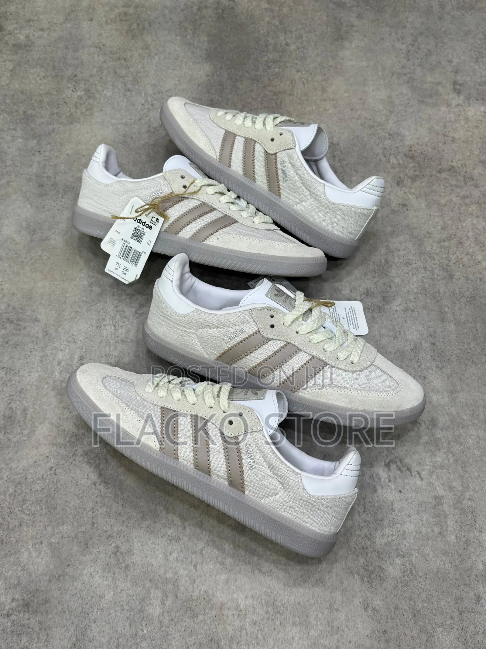 Original Adidas Samba Og Silver Brown Sneakers