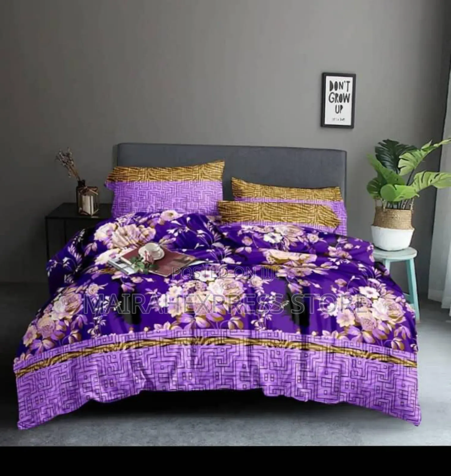 6by6 Duvet Bedsheet and 4 Pillowcase