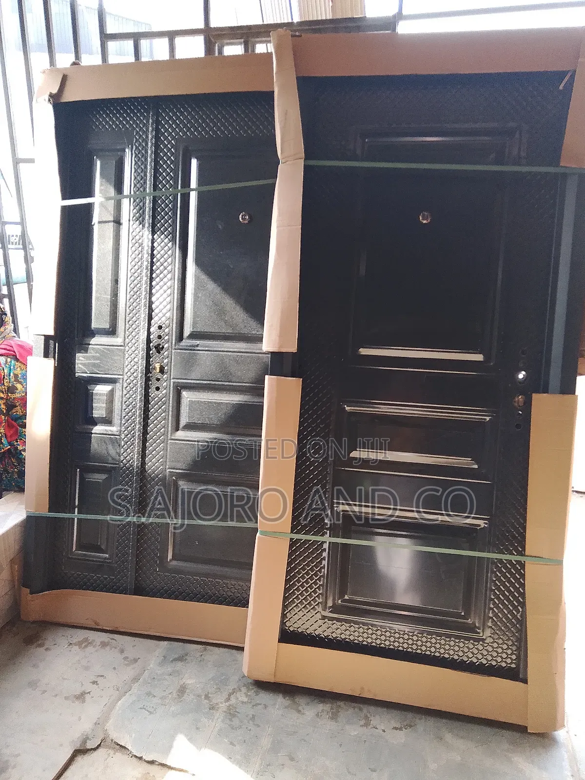 3ft and 4ft Noble Black Steel Door for Room or Entrance Door