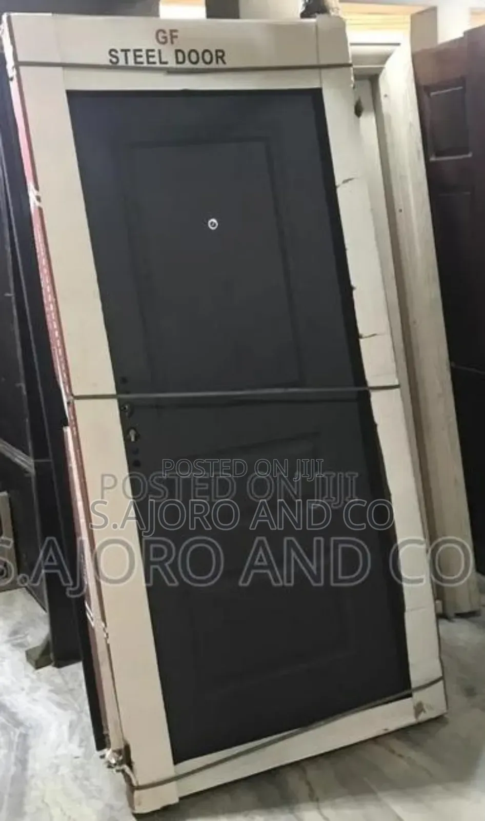 3ft(900mm) by 7ft(2100mm) Gf Gray Steel Door