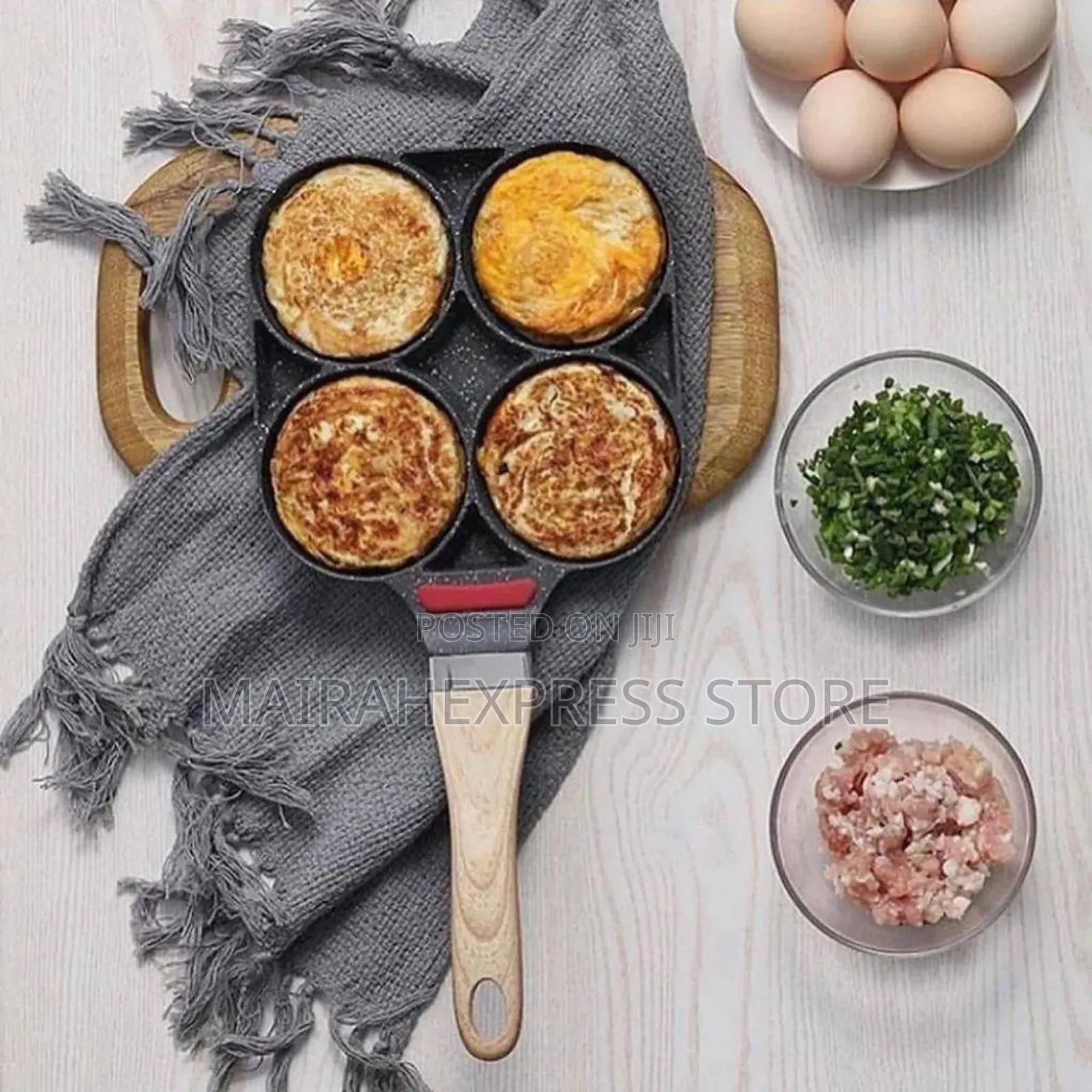 4 Holes Thickened Nonstick Induction Frying Pan