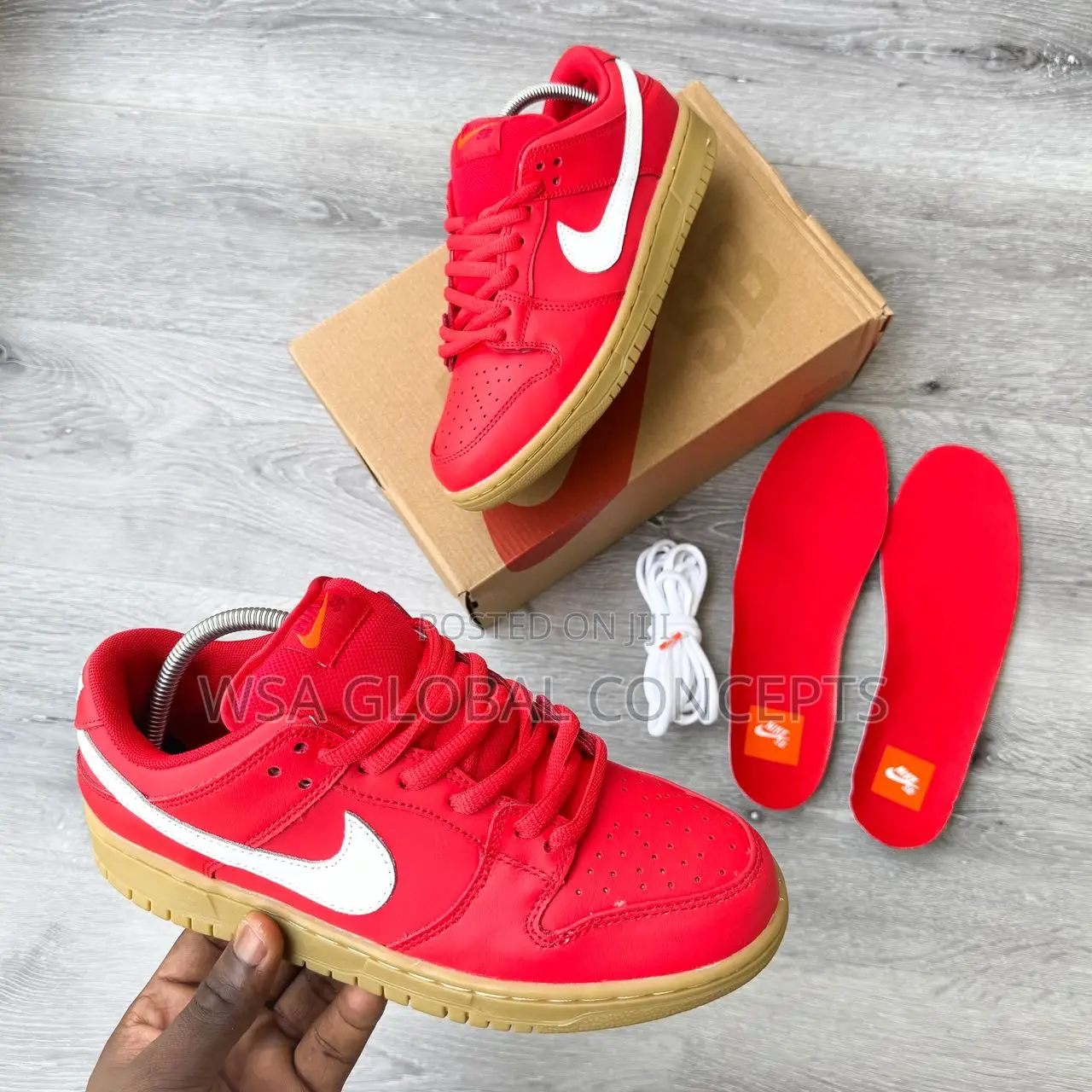 Nike Sb Dunk Low Pro ISO Orange Label University Red Gum