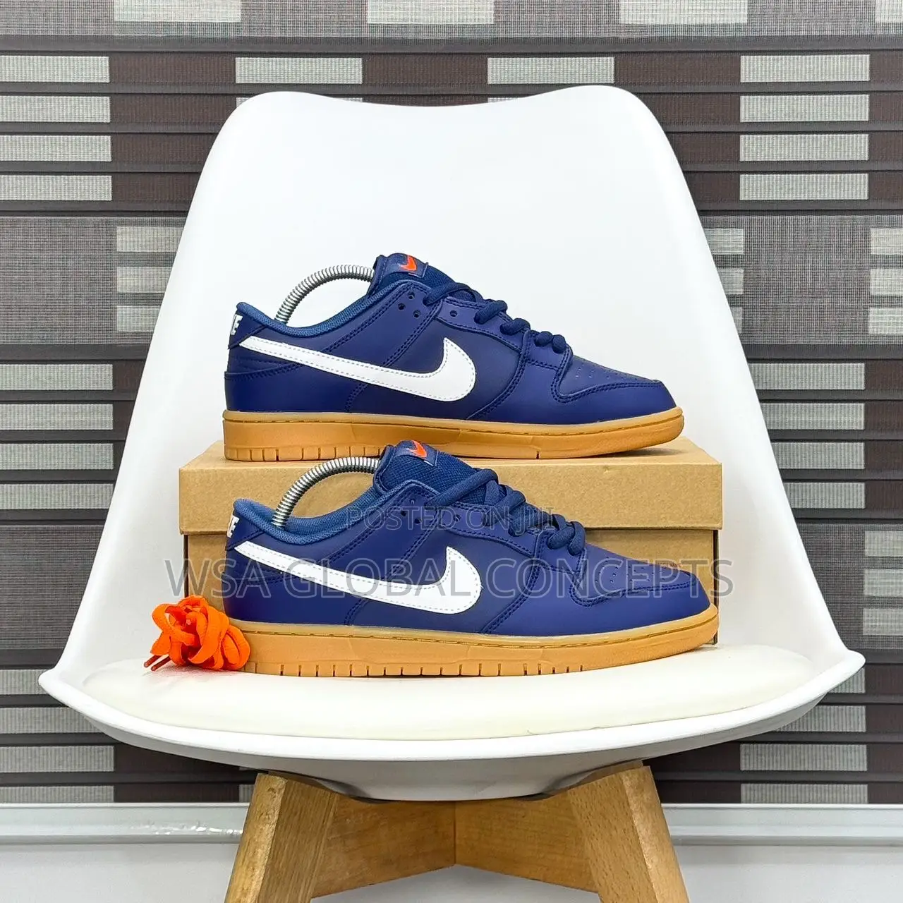 Nike Sb Dunk Low Pro ISO Orange Label Navy Gum