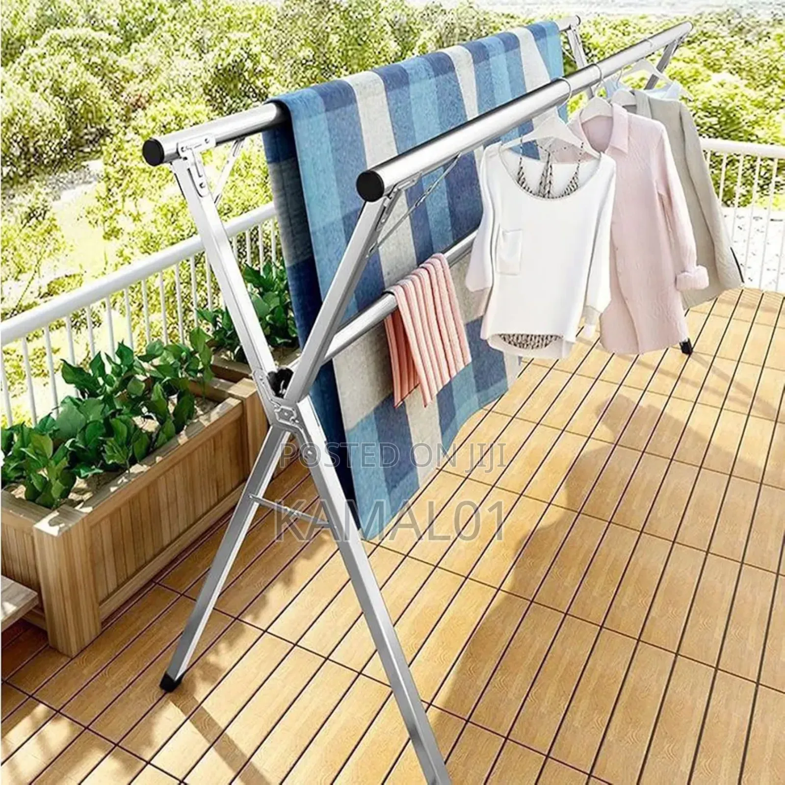 Foldable Cloth Dryer Adjustable Clothes Hanger