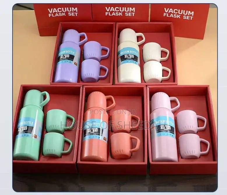 500 Ml Stainless Steel Vacuum Flask Gift Set