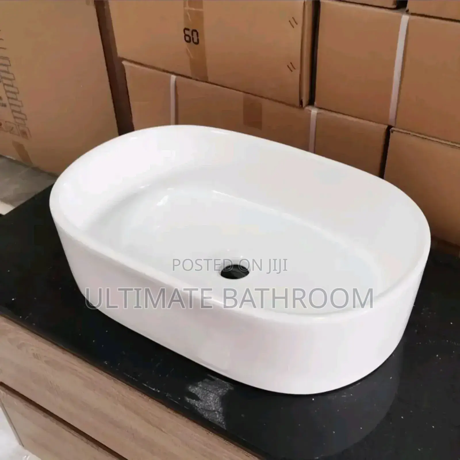 039 White Counter Top Basin
