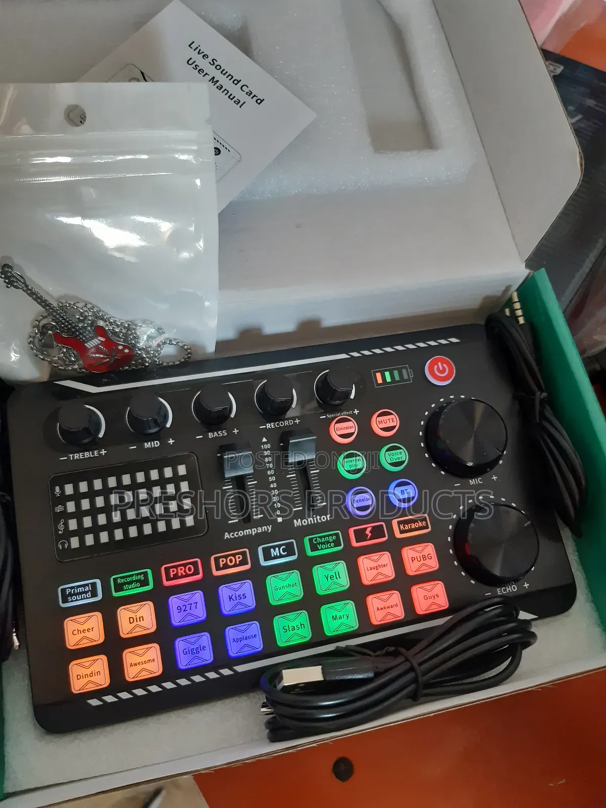 Professional Live Soundcard for Live Streaming