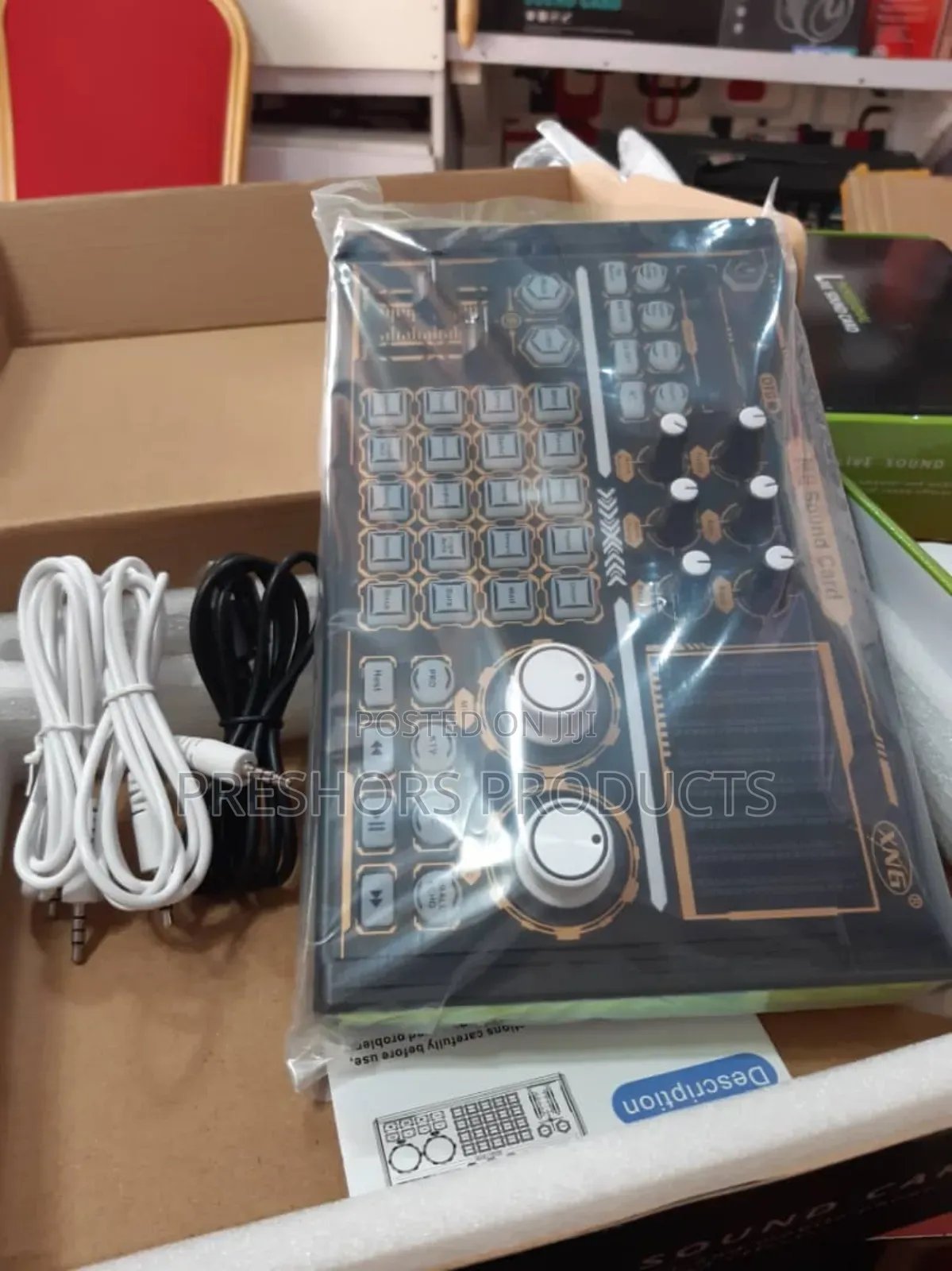 N8 Professional Live Soundcard With 2 Canon