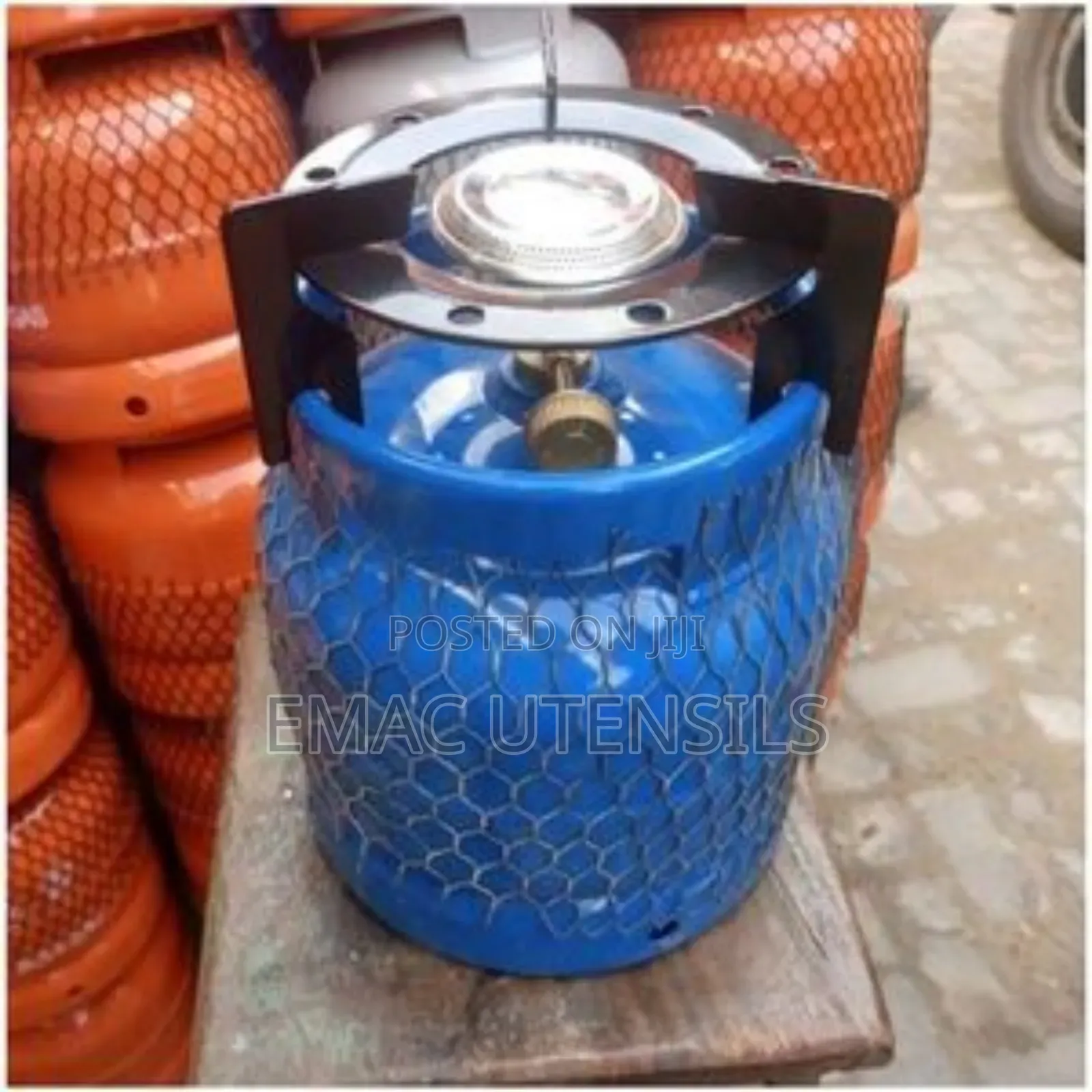 3kg Gas Cylinder With Burner and Iron Pot Seater