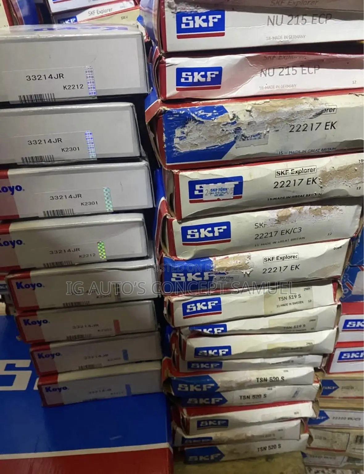 Nu215ecp ,22217ek Original SKF Bearing Available