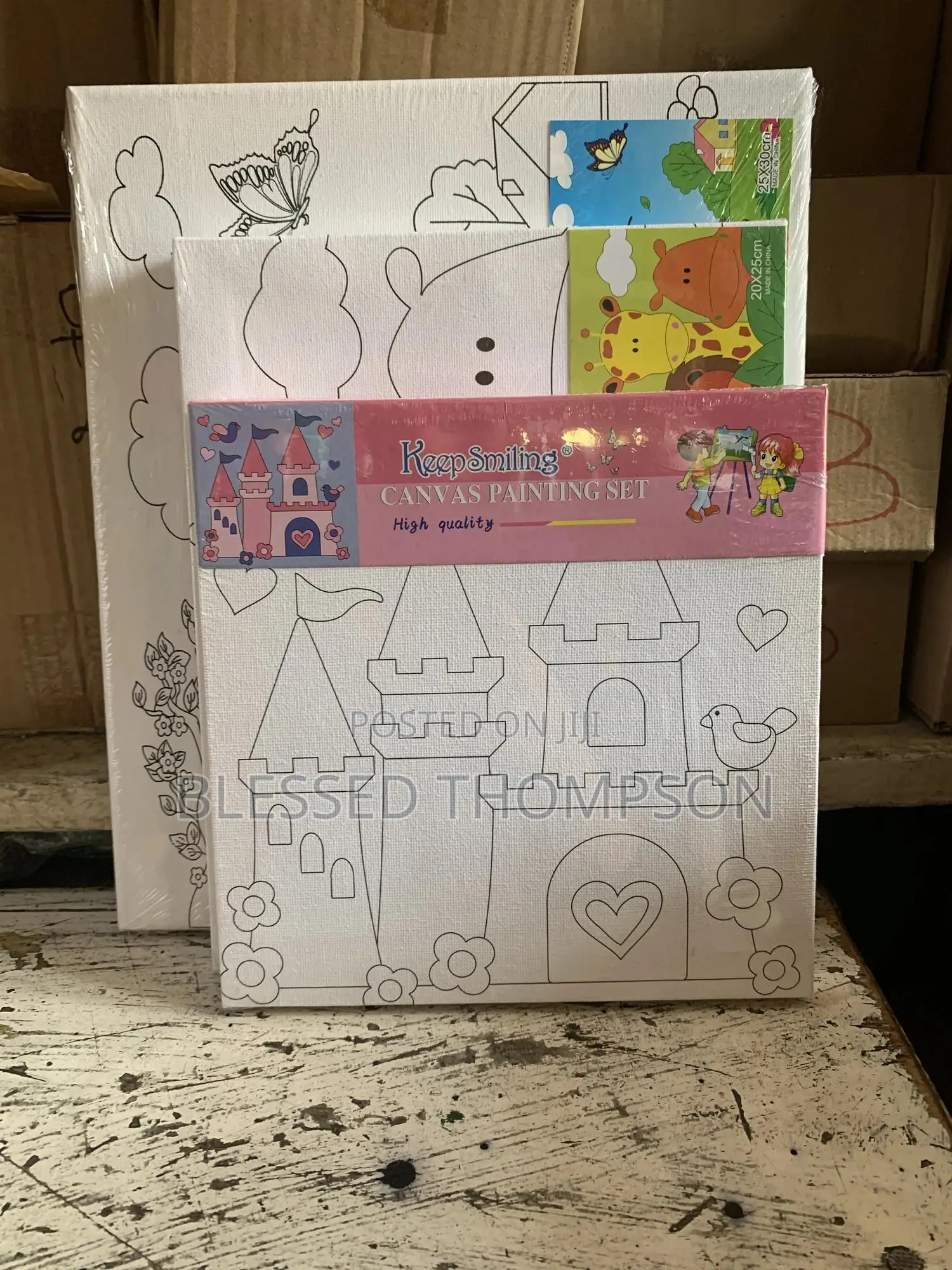 Canvas Board With Sketch
