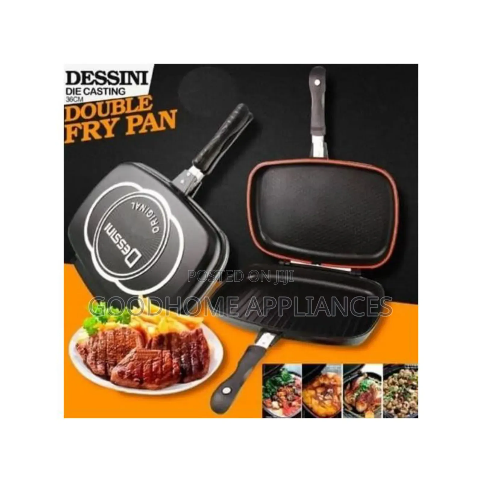 Multiple Sided Grill and Fry Pan 36cm