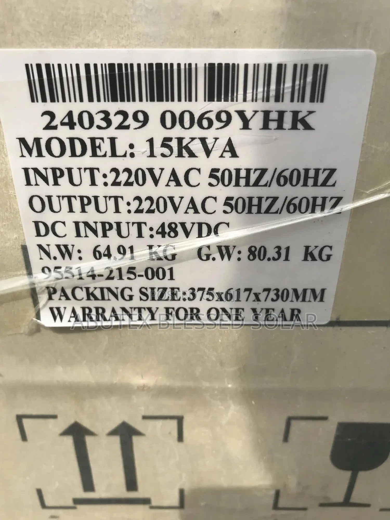 15kva 48v Pure Sine Wave Solar Inverter