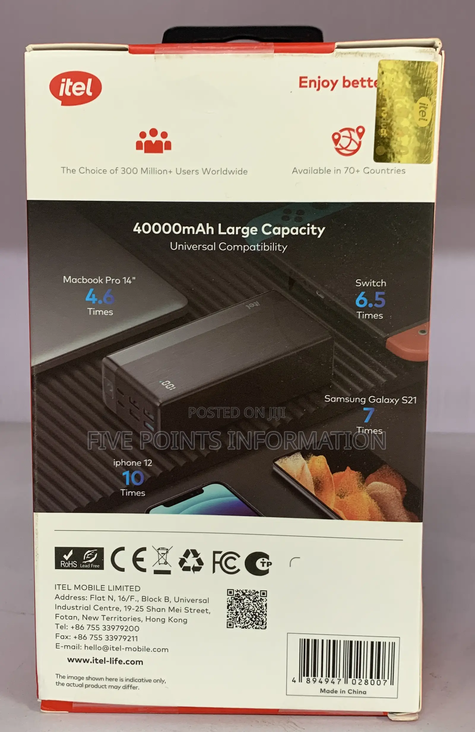 ITEL 40,000 Mah Powerbank