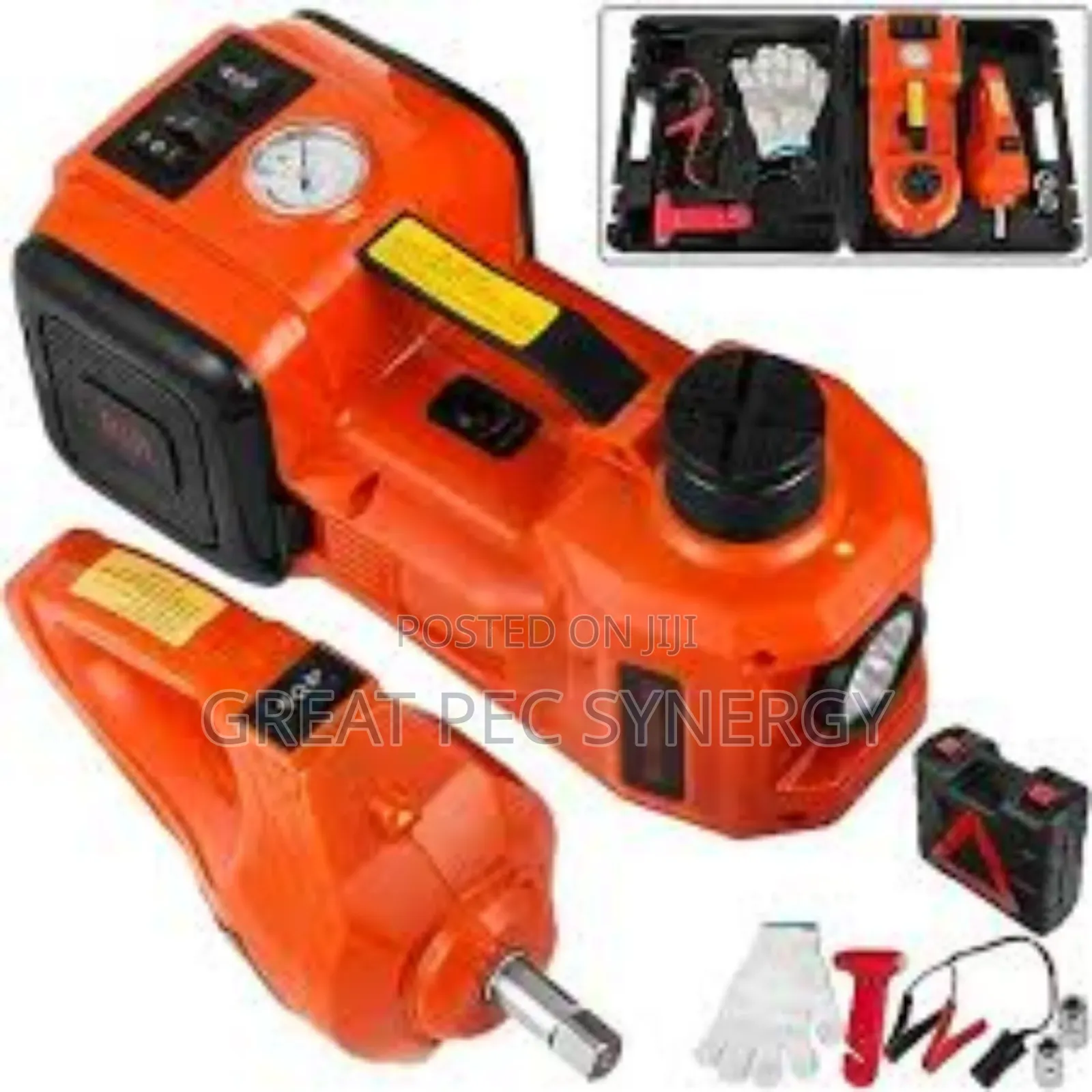 4 In 1 Electric Hydraulic Floor Jack And Tire Inflator.