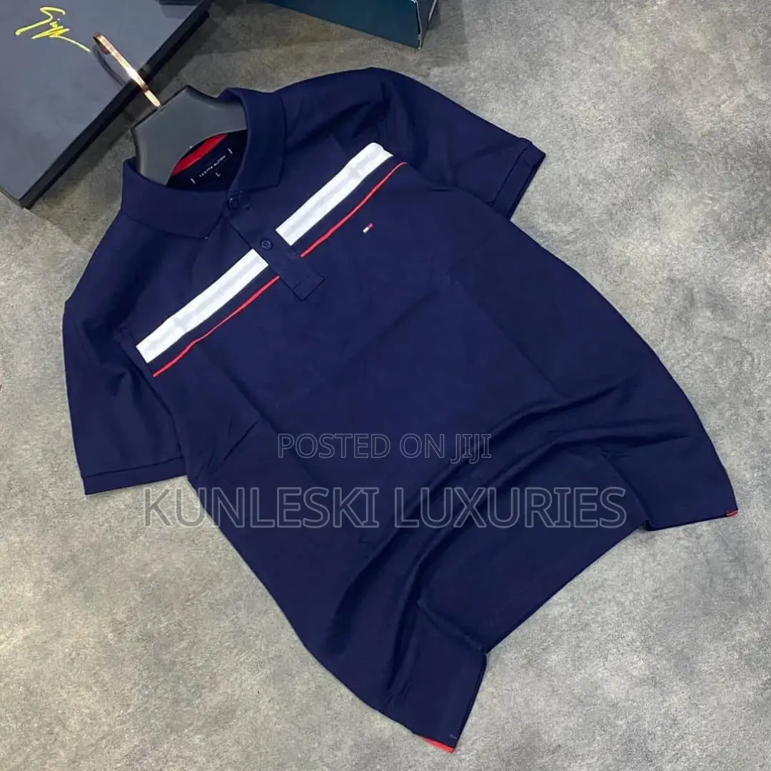 New Tommy Hilfiger Collar Neck Tops in 4 Colorways