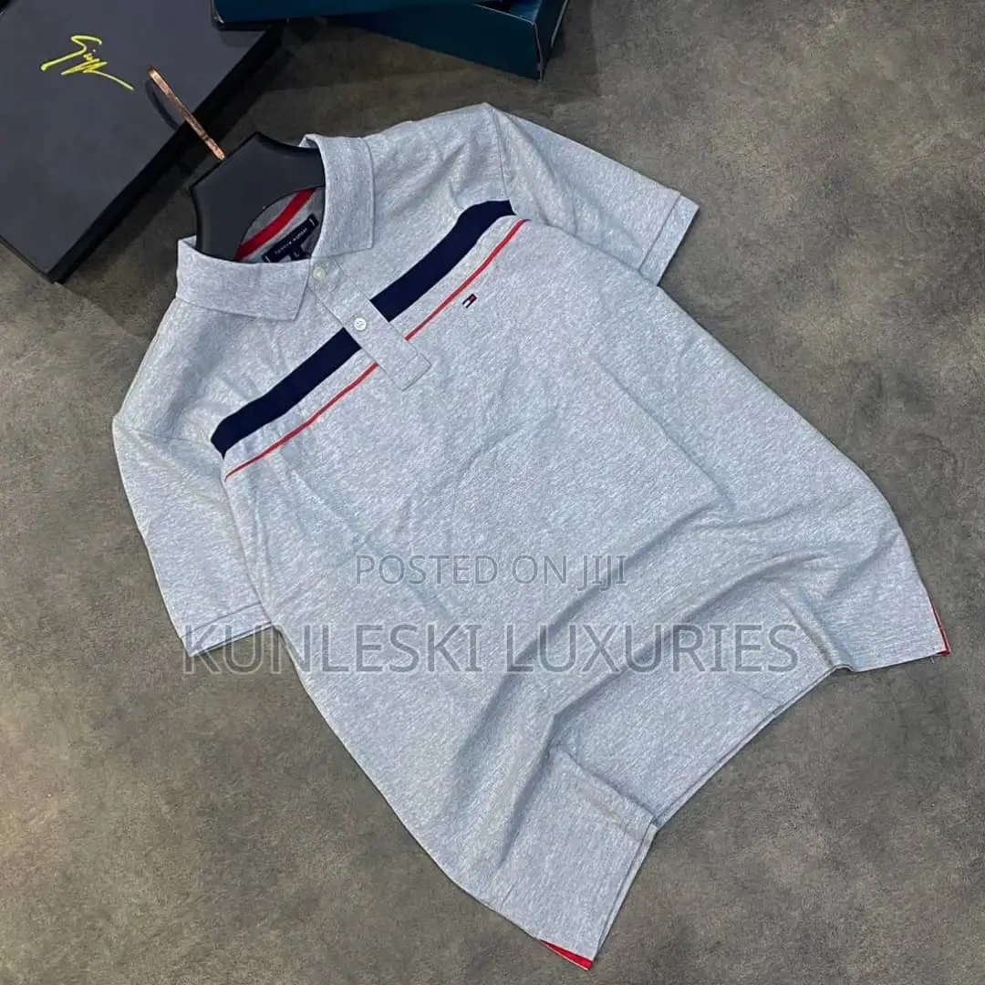New Tommy Hilfiger Collar Neck Tops in 4 Colorways