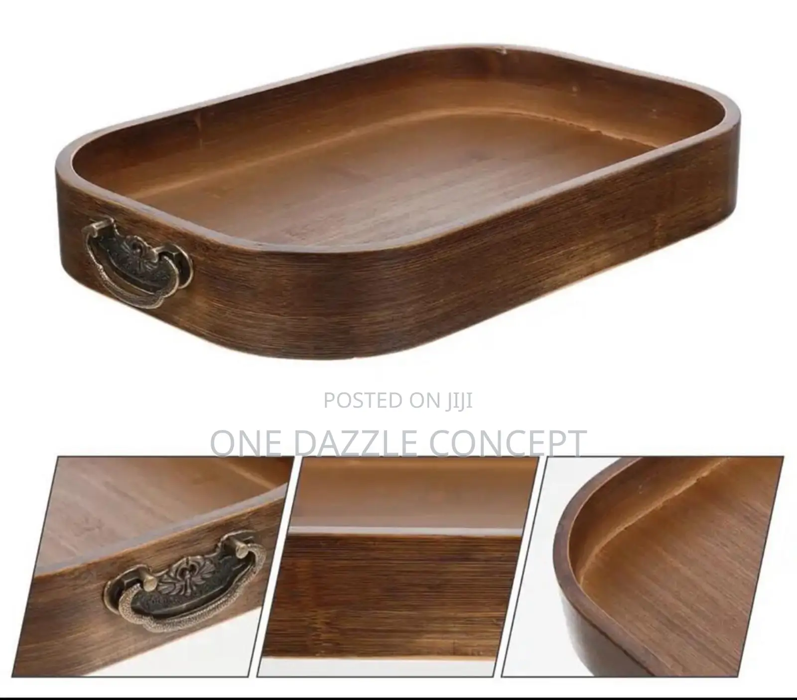 Vintage Bamboo Tray / Restaurant