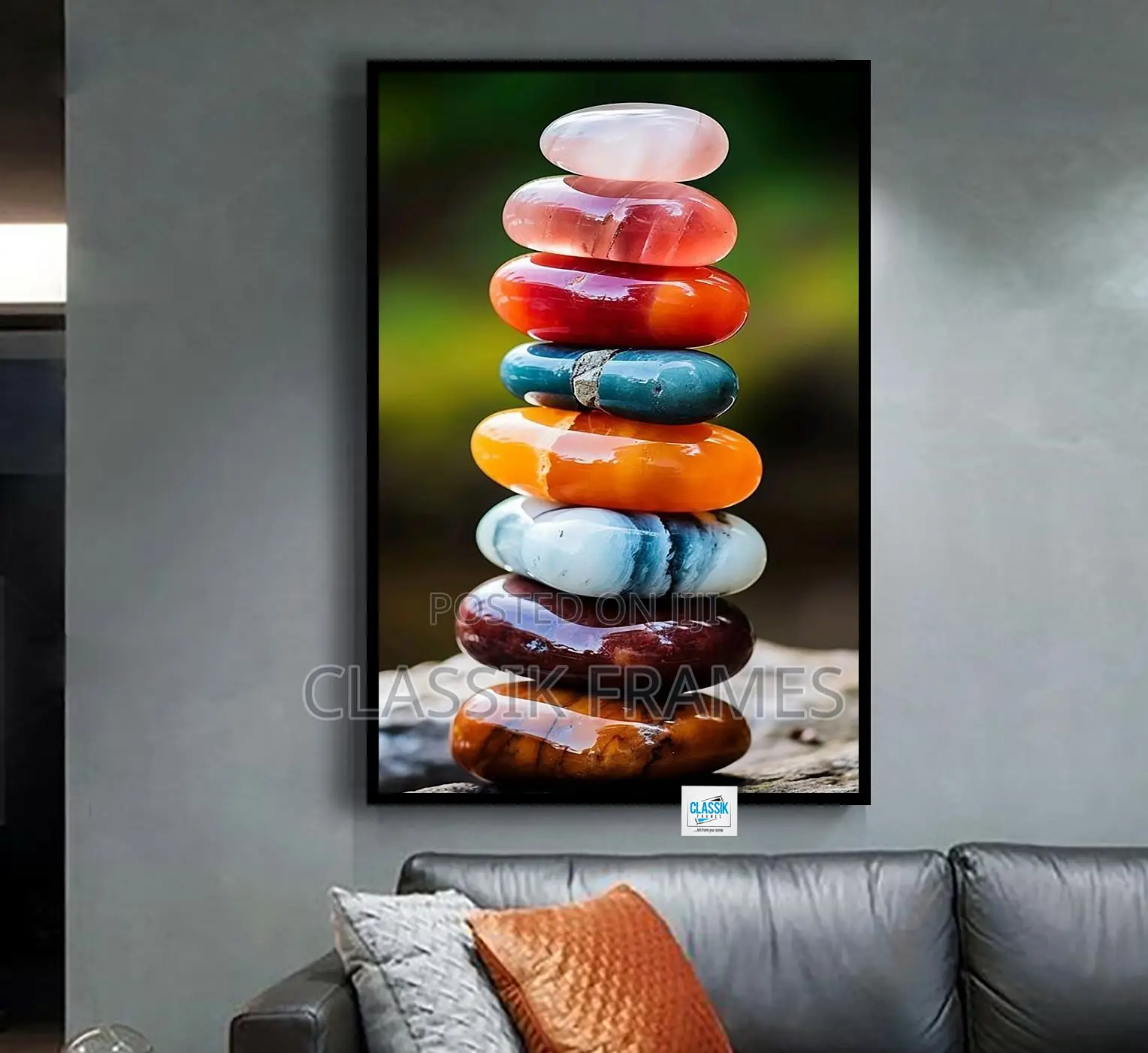 Hd Framed Abstract Acrylic Digi Painting Wallart