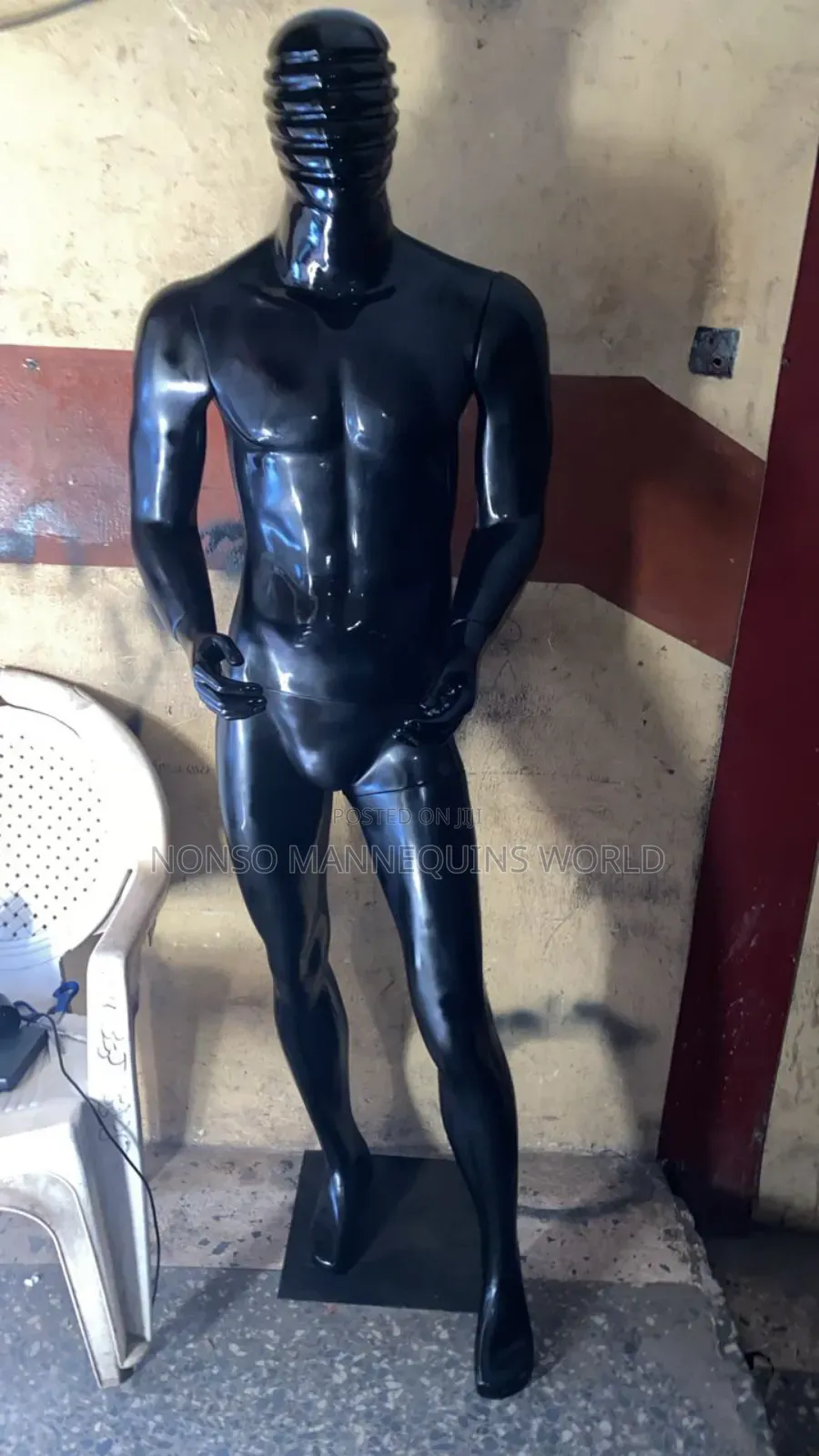 Spider Face Naija Made Black Fibre Mannequin