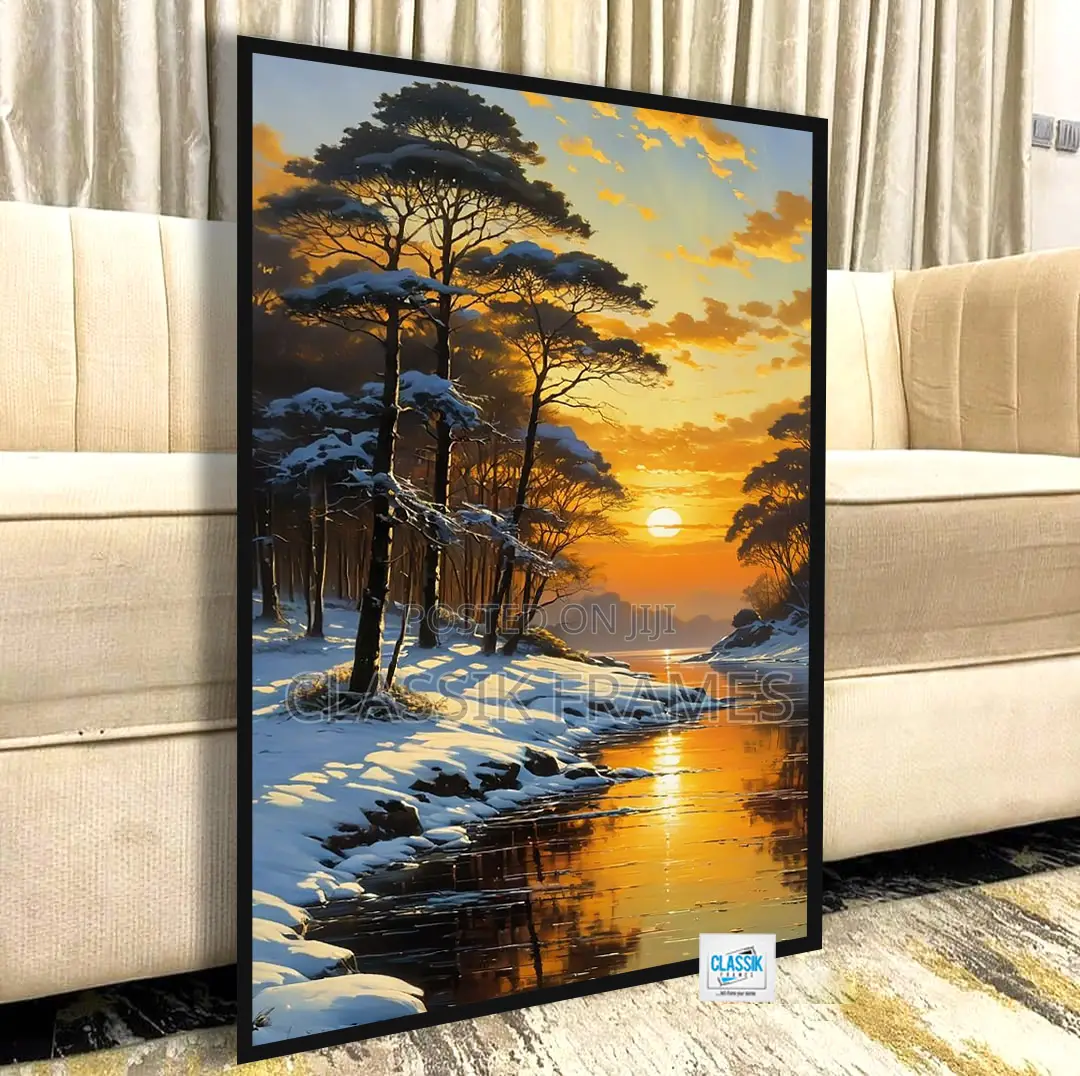 Hd Canvas Framed Skytouch Digi Painting Wallart