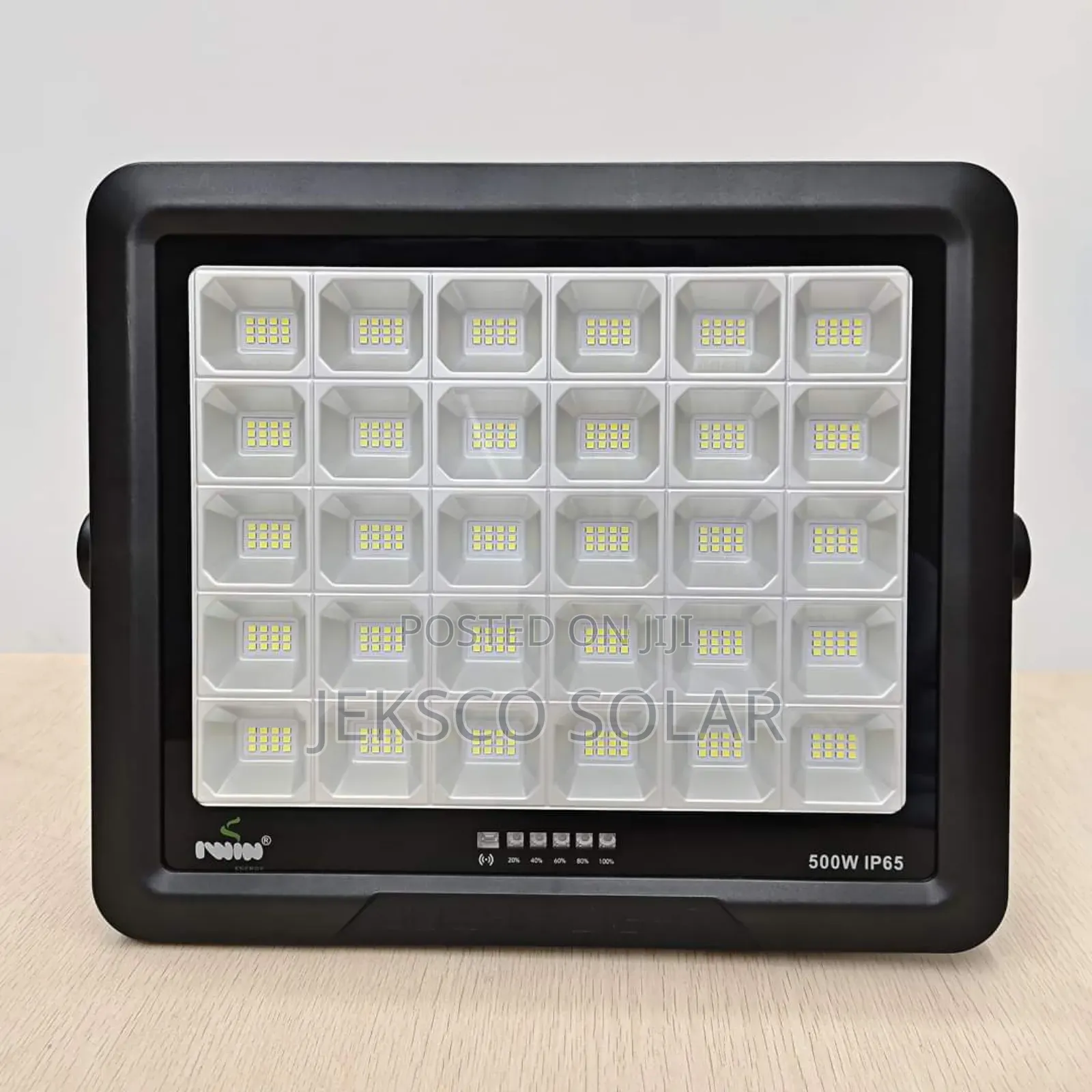 Iwin 500 Watts Solar Rechargeable Flood Light.