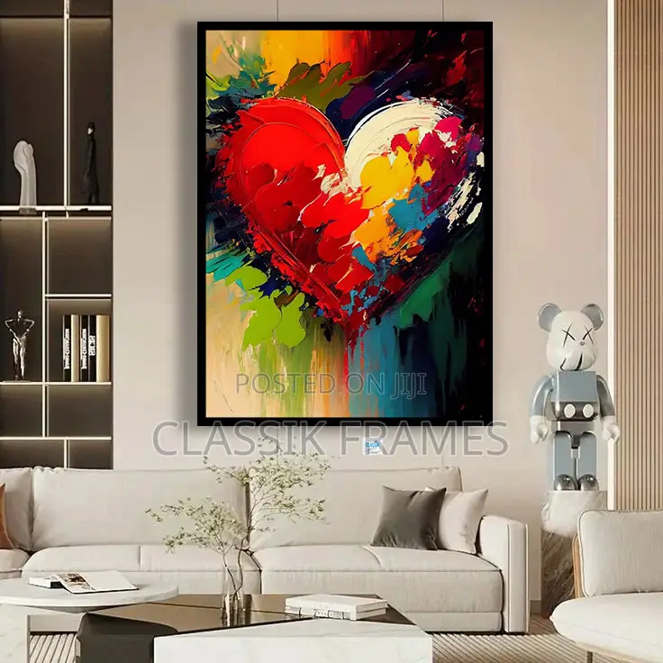 Hd Framed Love Symbol Craft Digi Painting Wall Art