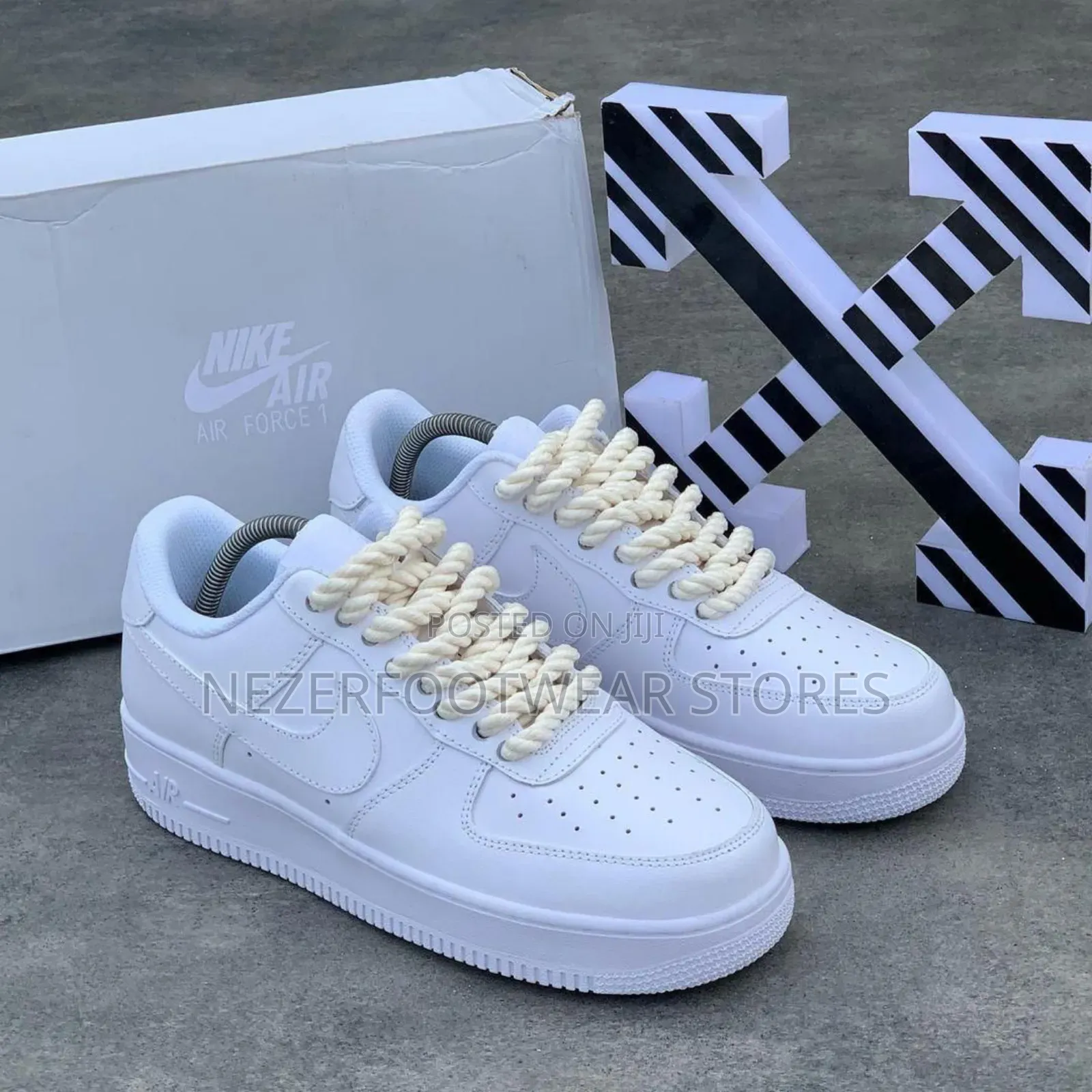 Quality All White Nike Airforce Sneakers