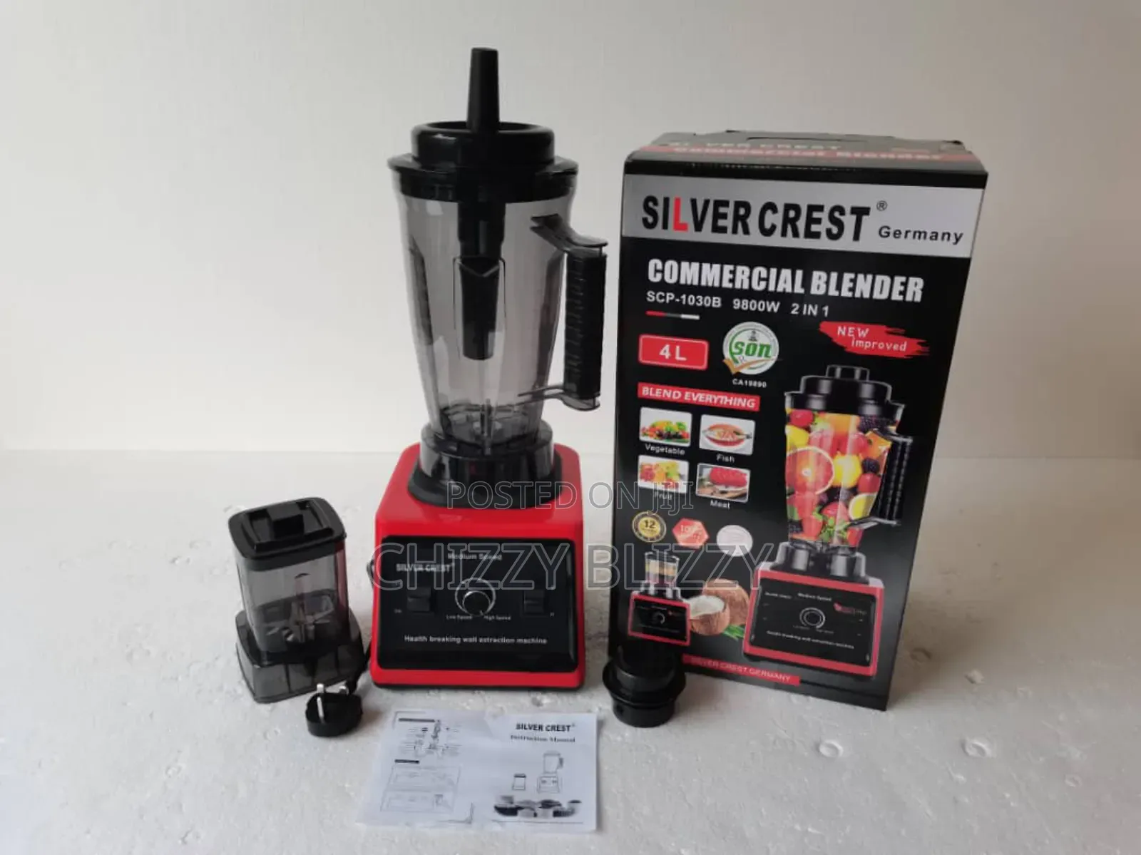 Silvercrest Germany Commercial Blender 4L:2in1