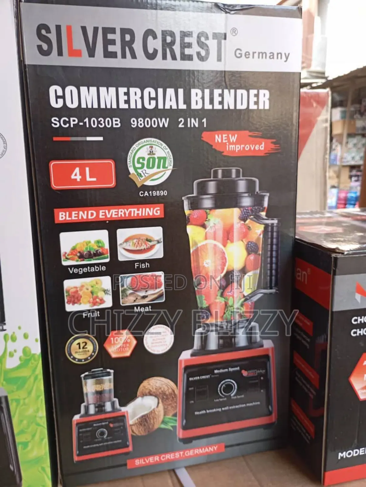 Silvercrest Germany Commercial Blender 4L:2in1