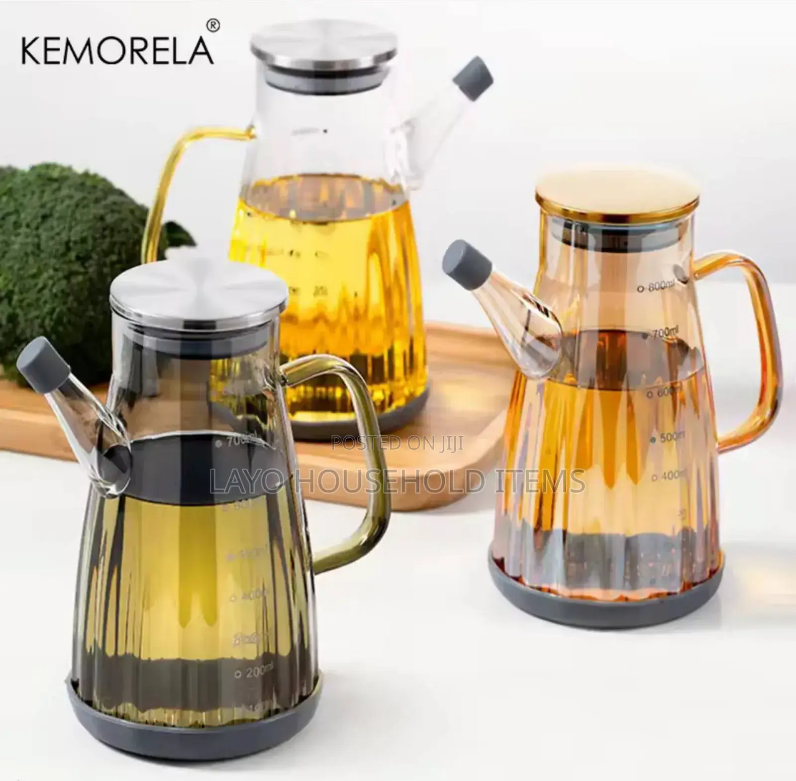 Glass Oil Pot for Seasoning Bottle