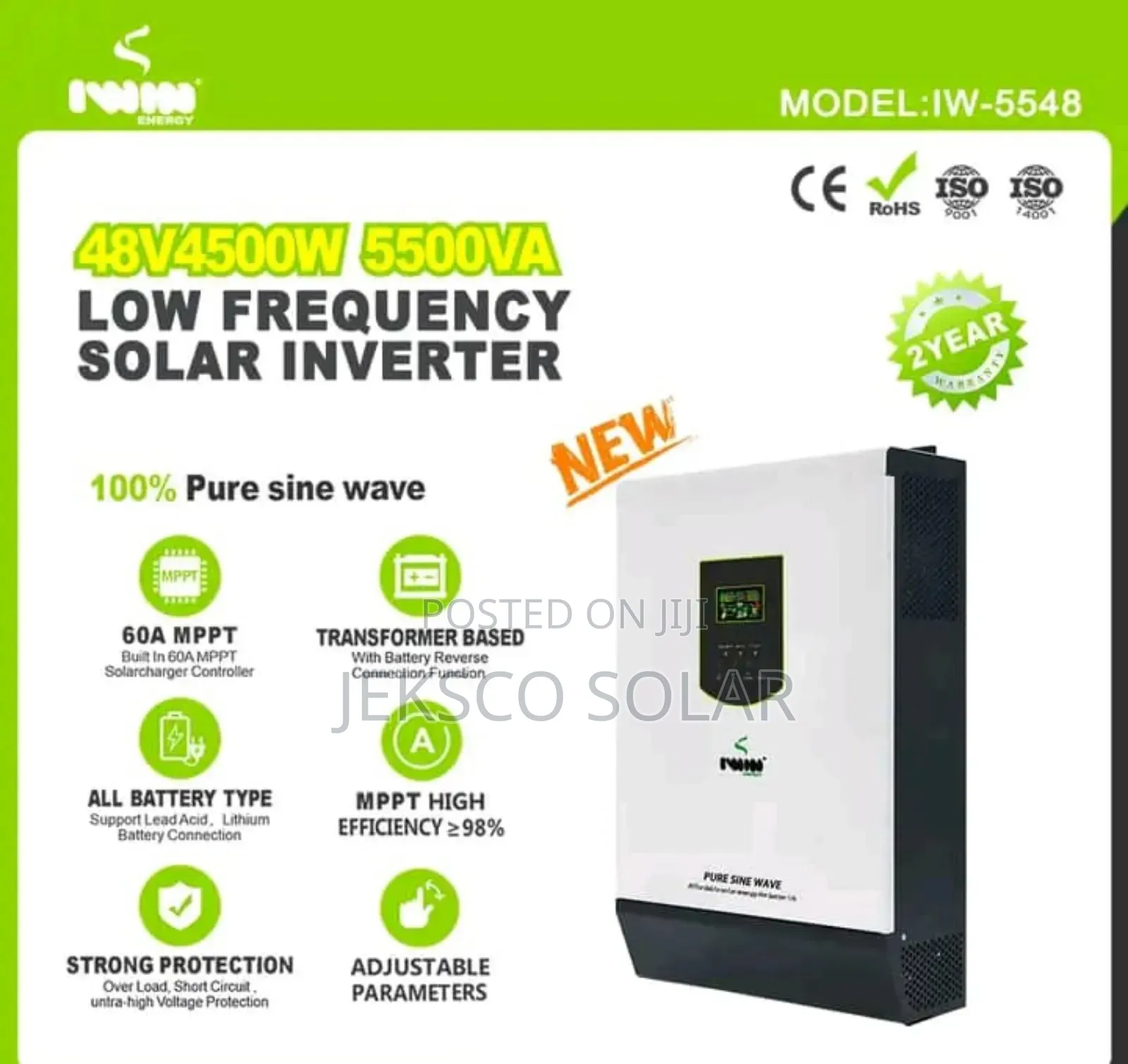 Iwin Solar Hybrid Inverter 5.5kva 48v