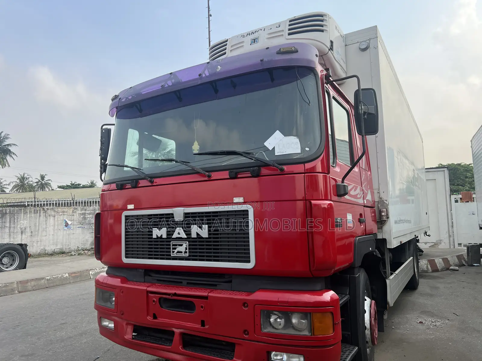 Man Diesel Refrigerator Truck 2010 Red