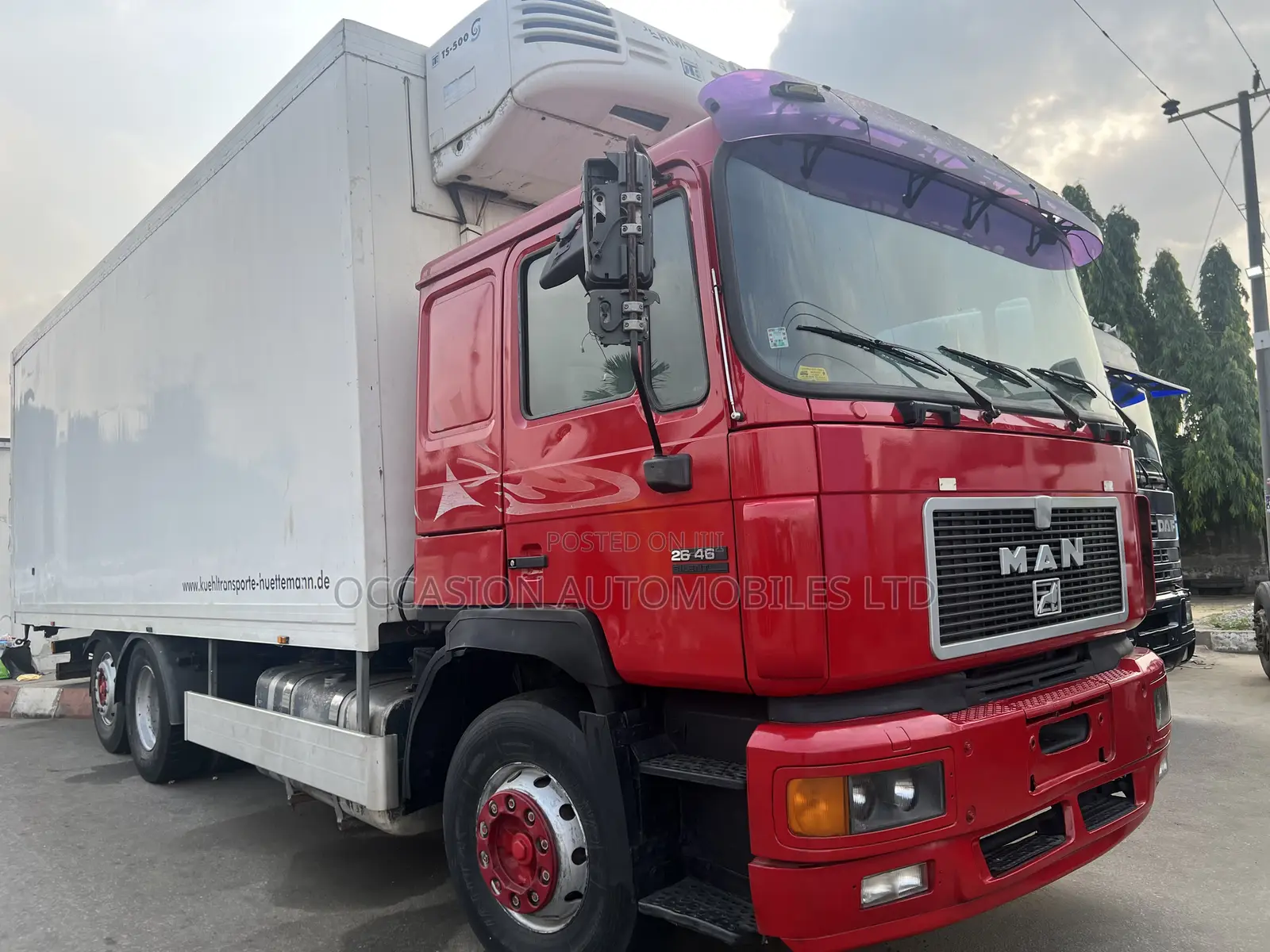 Man Diesel Refrigerator Truck 2010 Red
