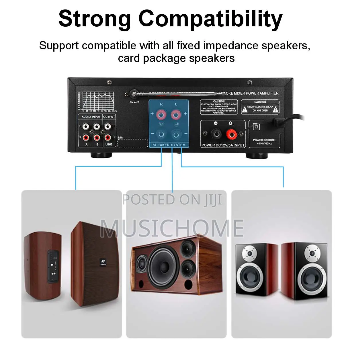 Bluetooth Stereo Amplifier With USB And Remote Control